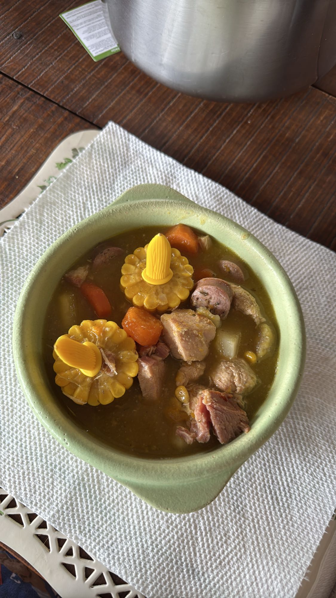 sopa de carne y verduras