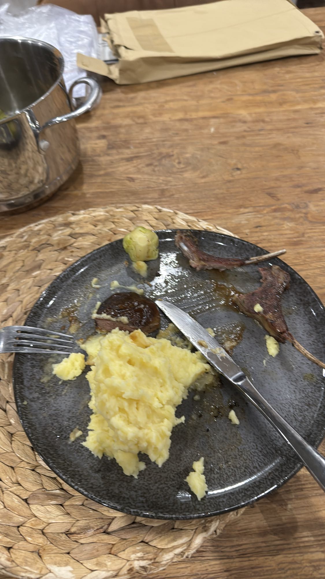 Lammkotelett mit Kartoffelpüree