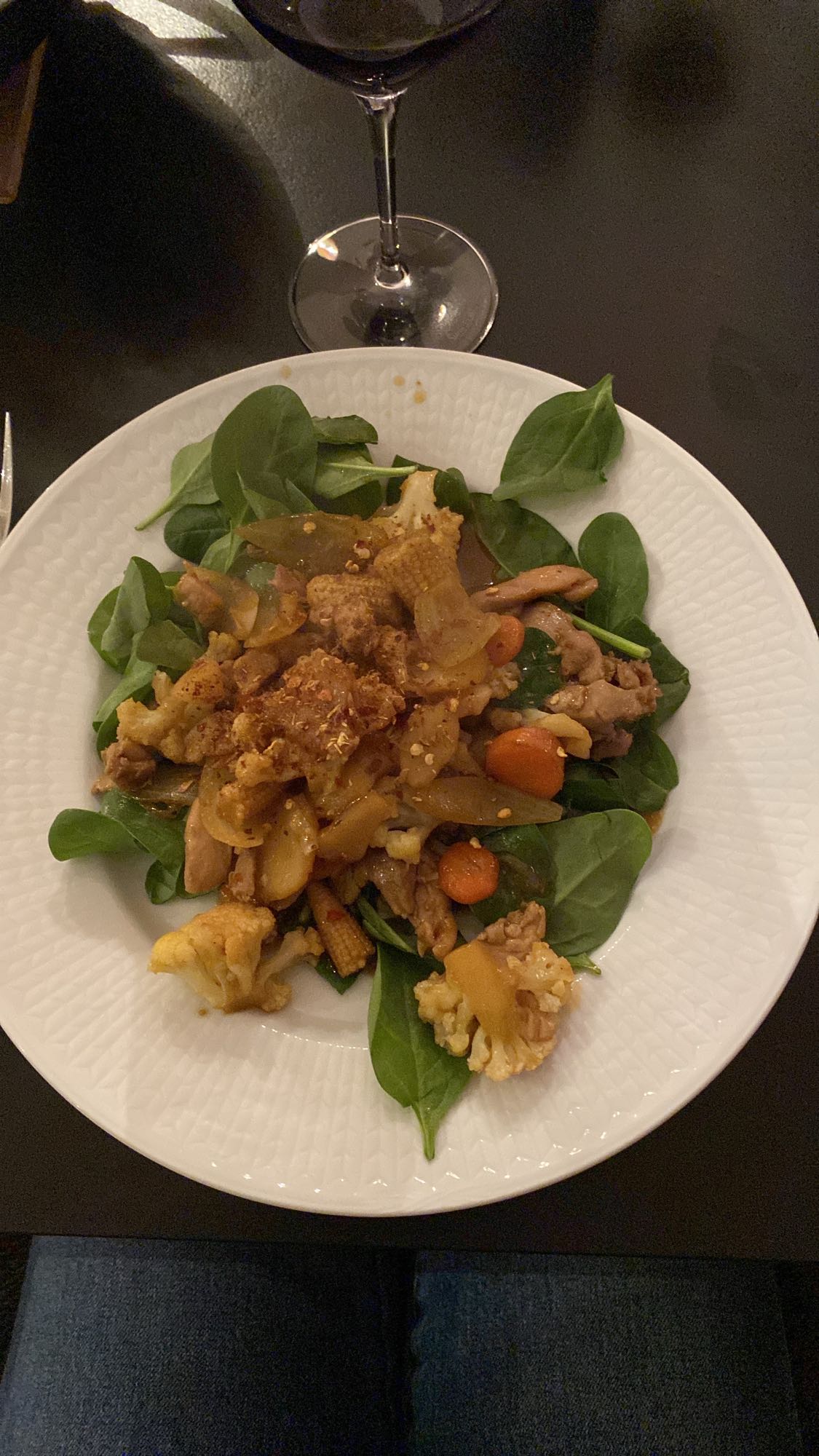 Wokad kyckling med grönsaker