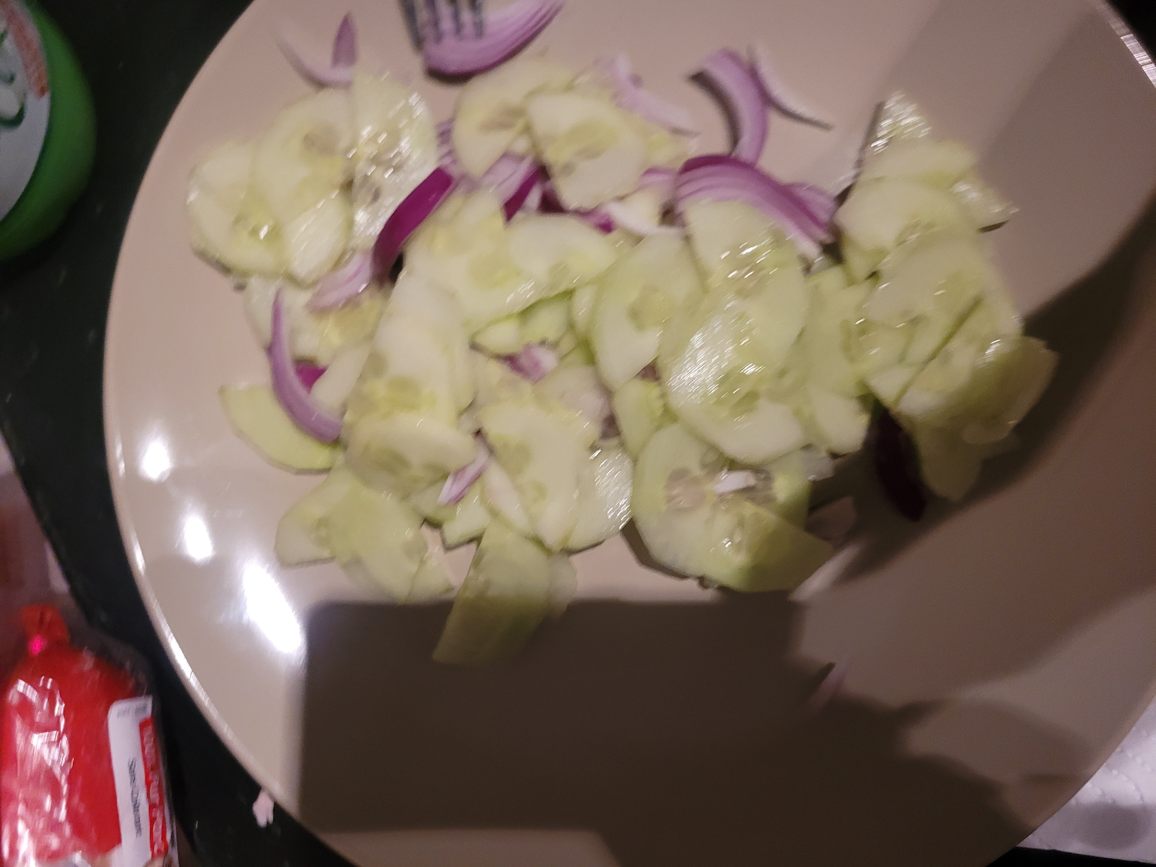 salade concombre oignon