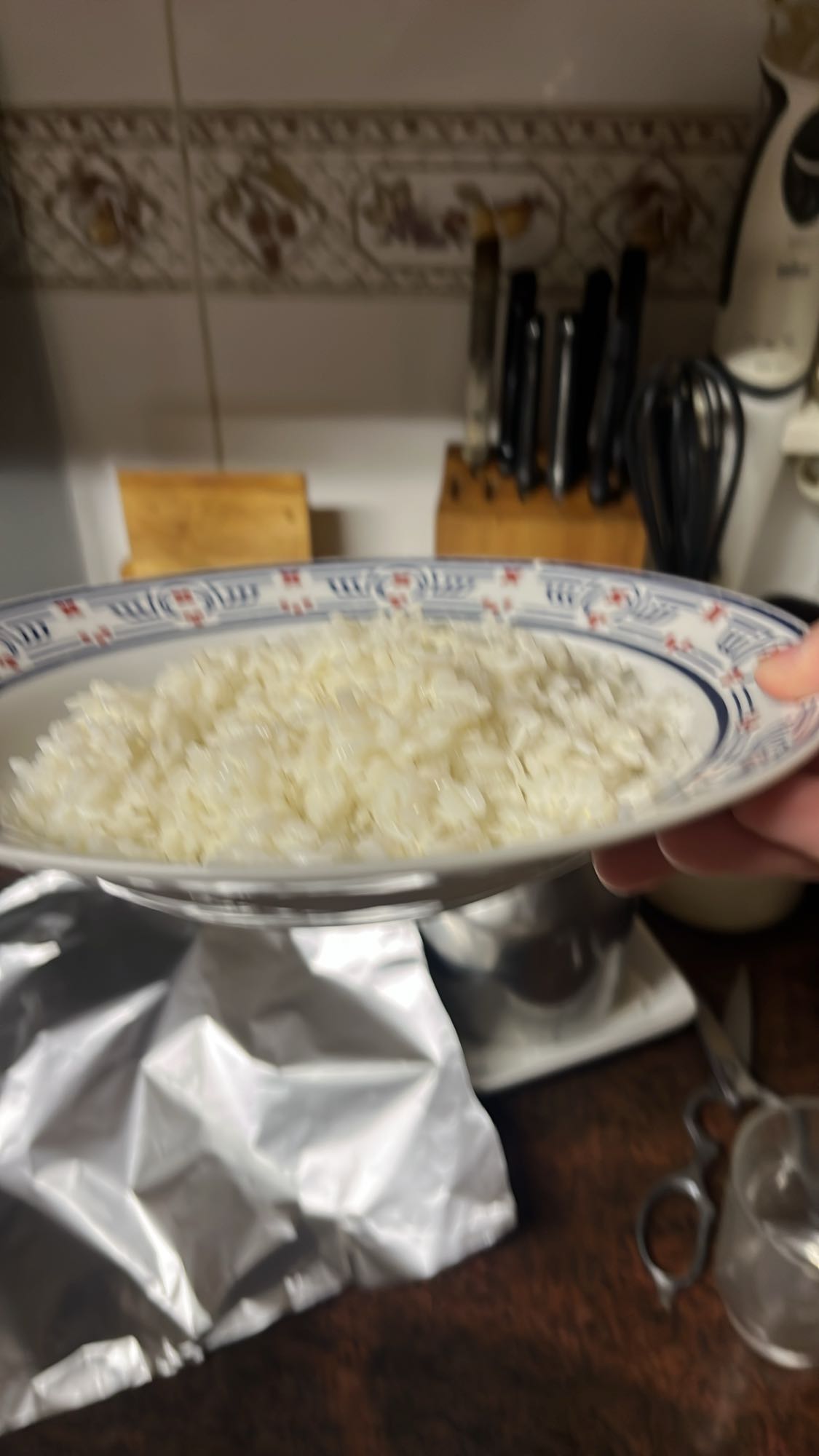 Arroz blanco cocido