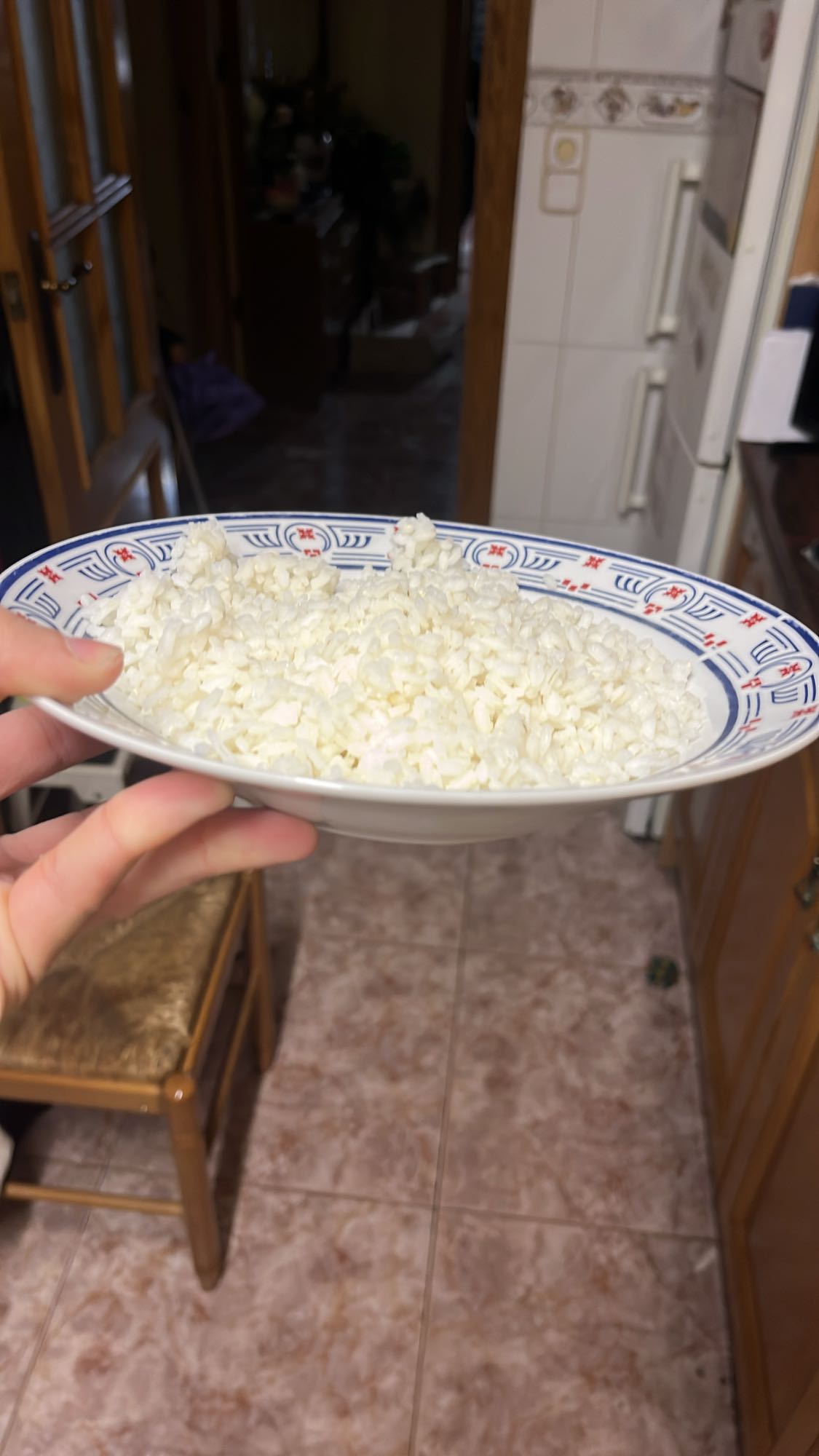 arroz blanco cocido