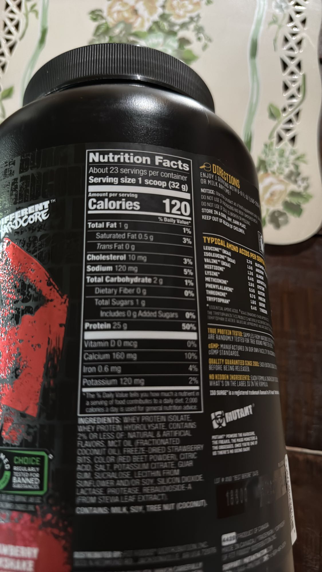 Batido proteína suero