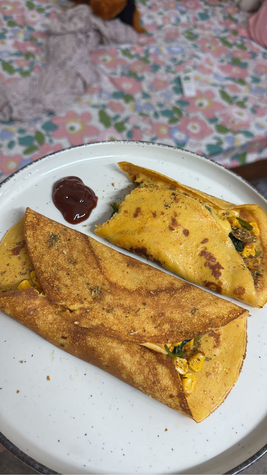 Stuffed Chickpea Pancakes