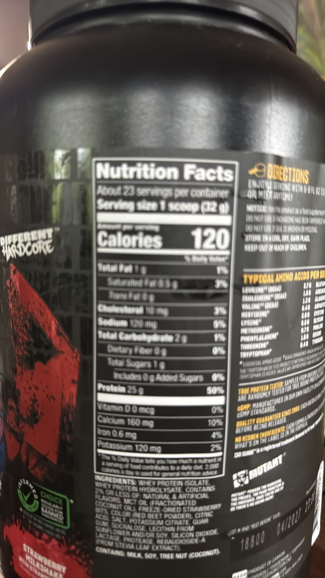 Batido proteína fresa