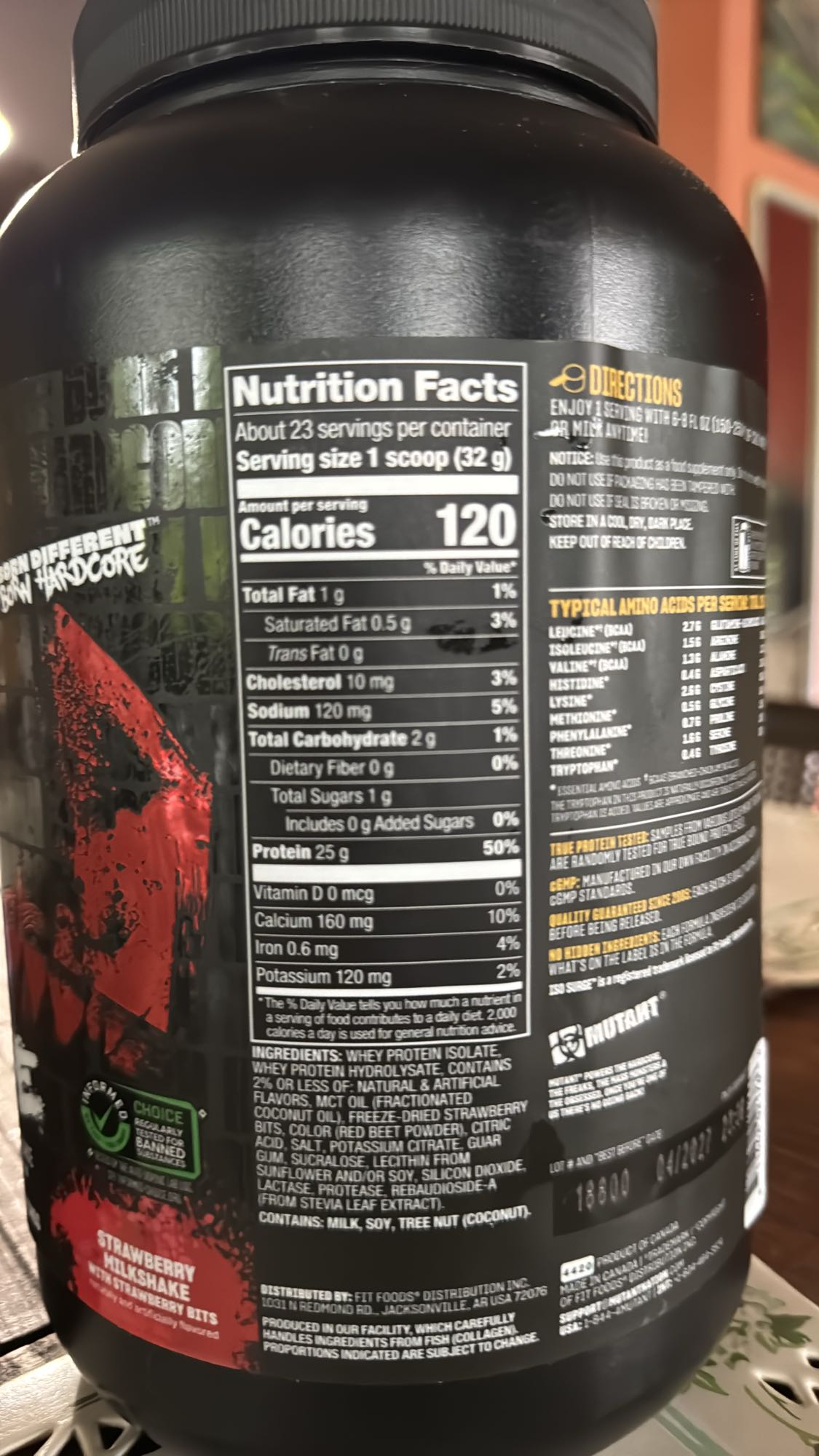 Batido de fresa proteína