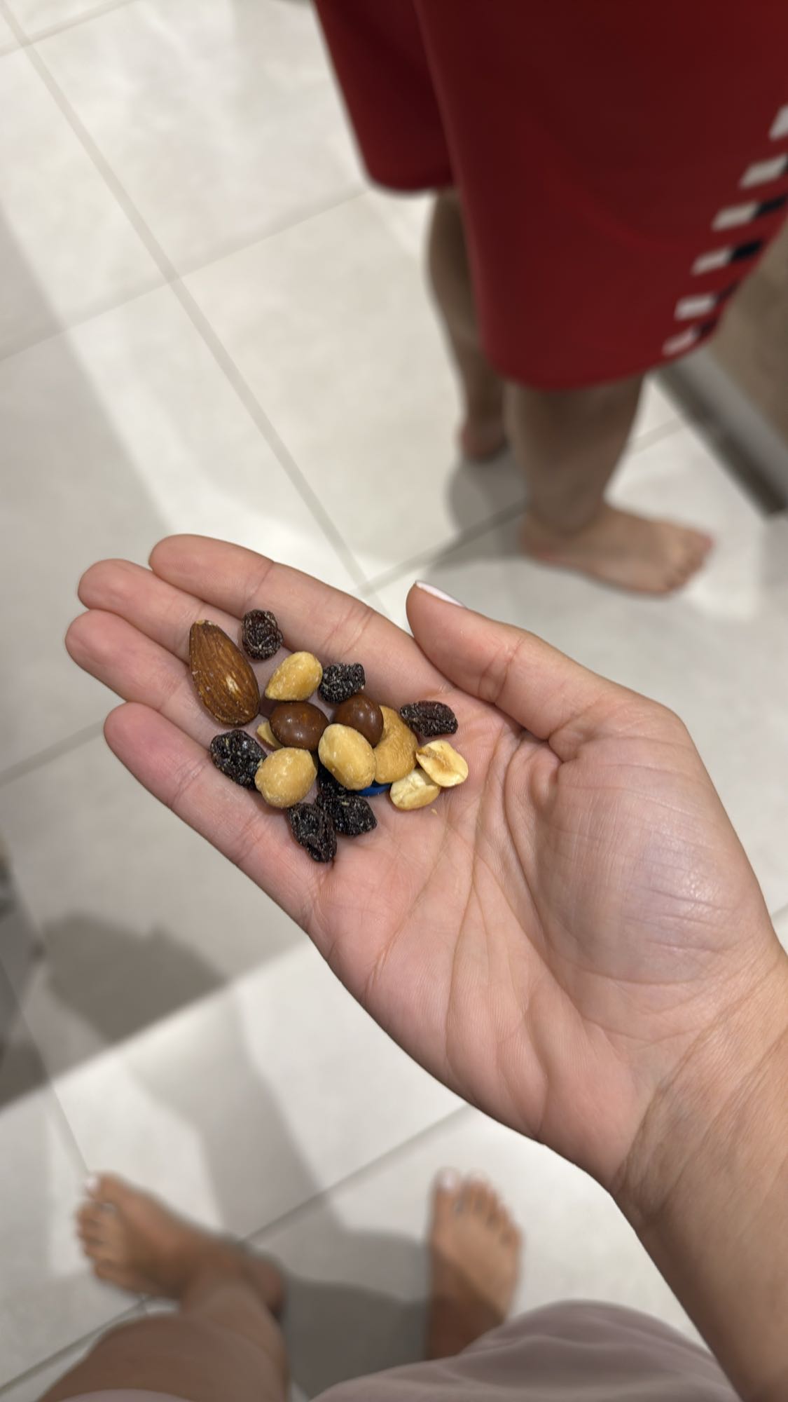 Handful of trail mix