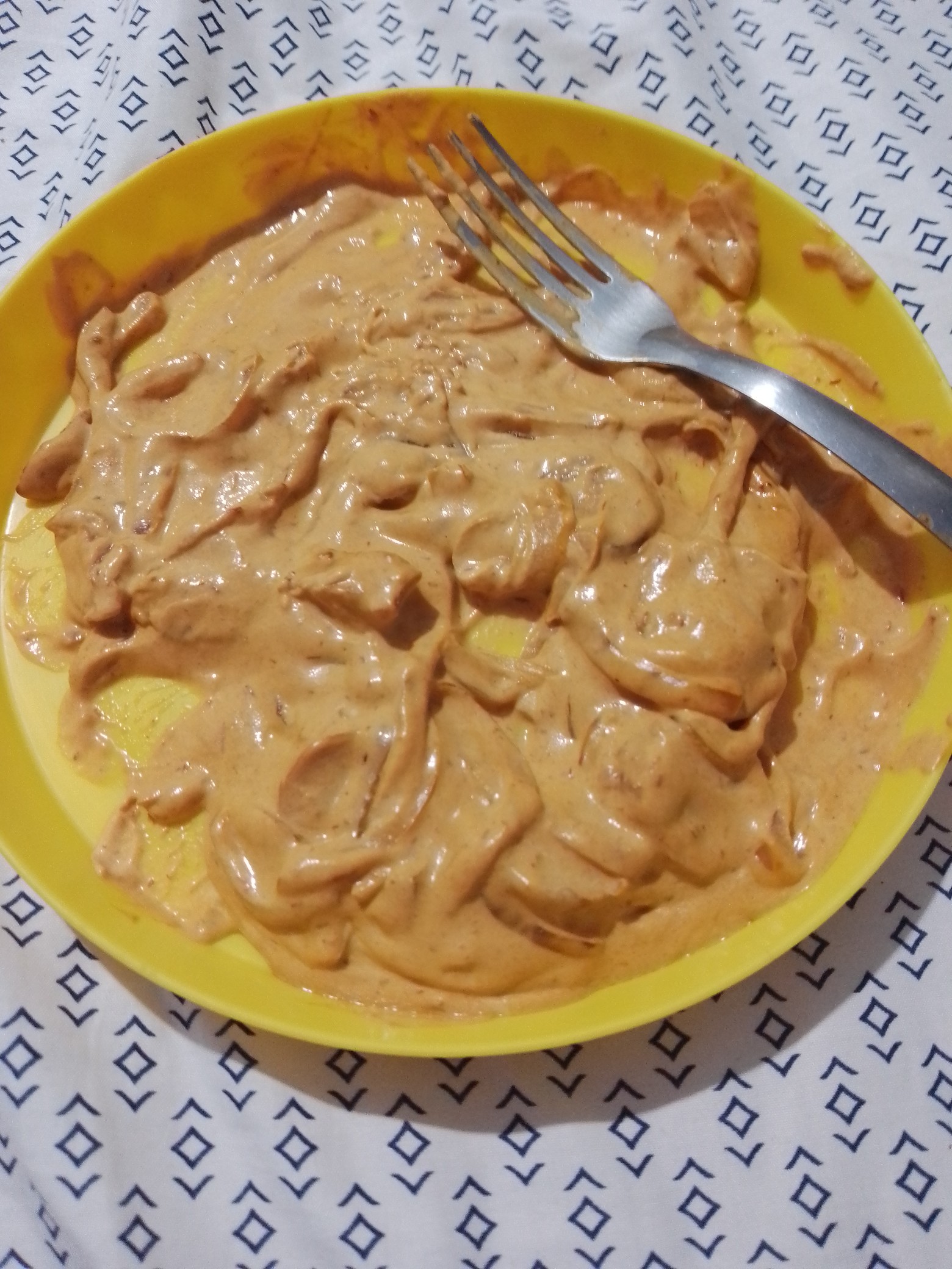 papas con salsa cremosa