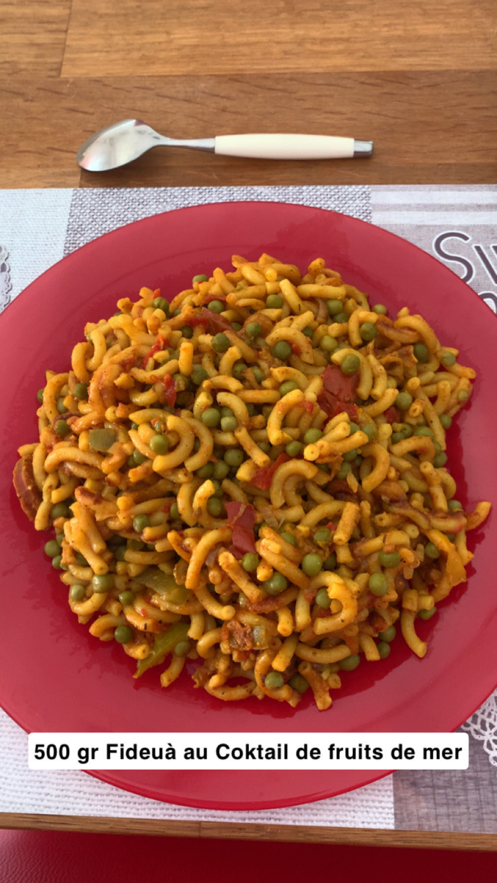 Fideuà fruits de mer