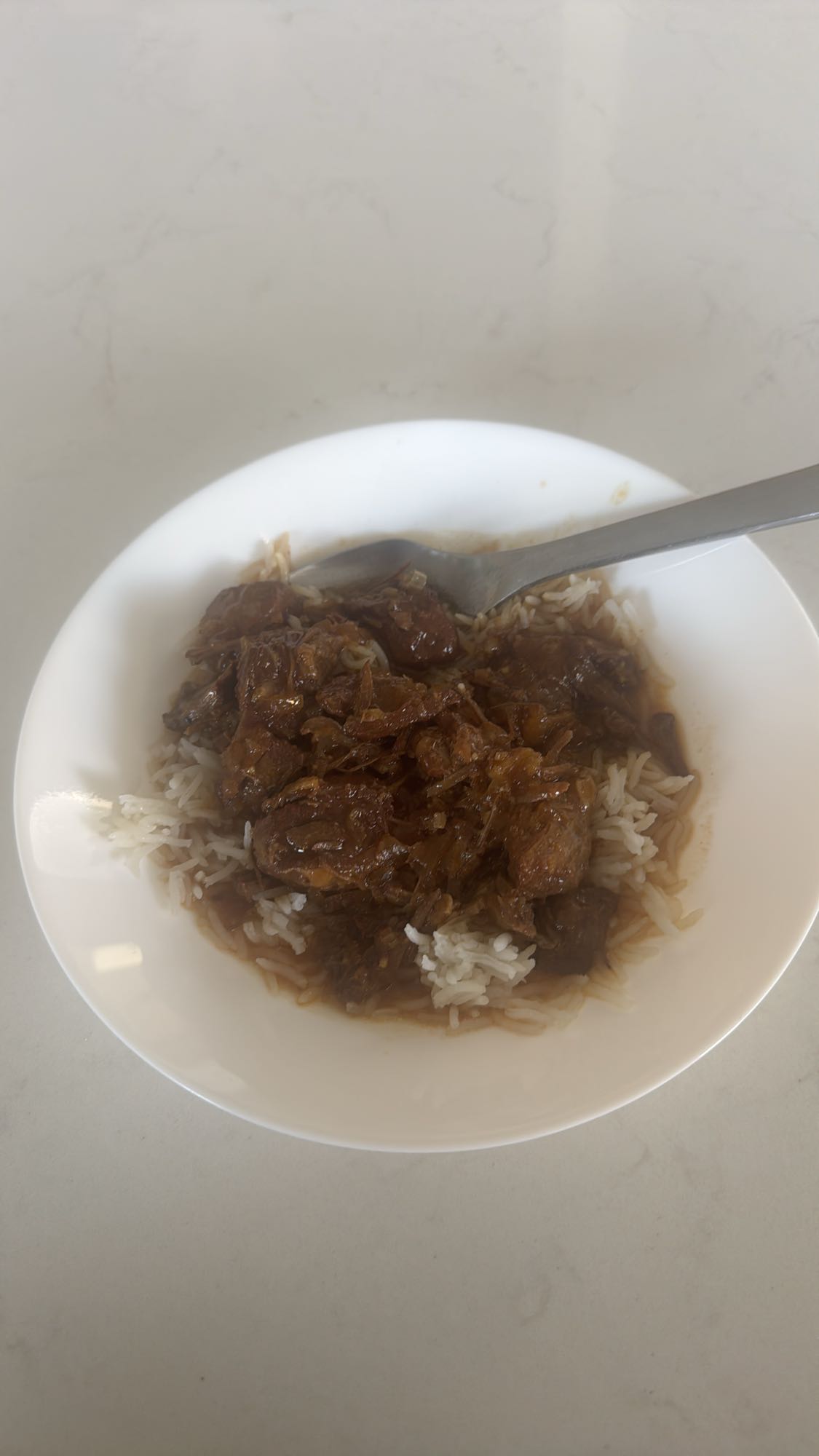 Beef stew with rice
