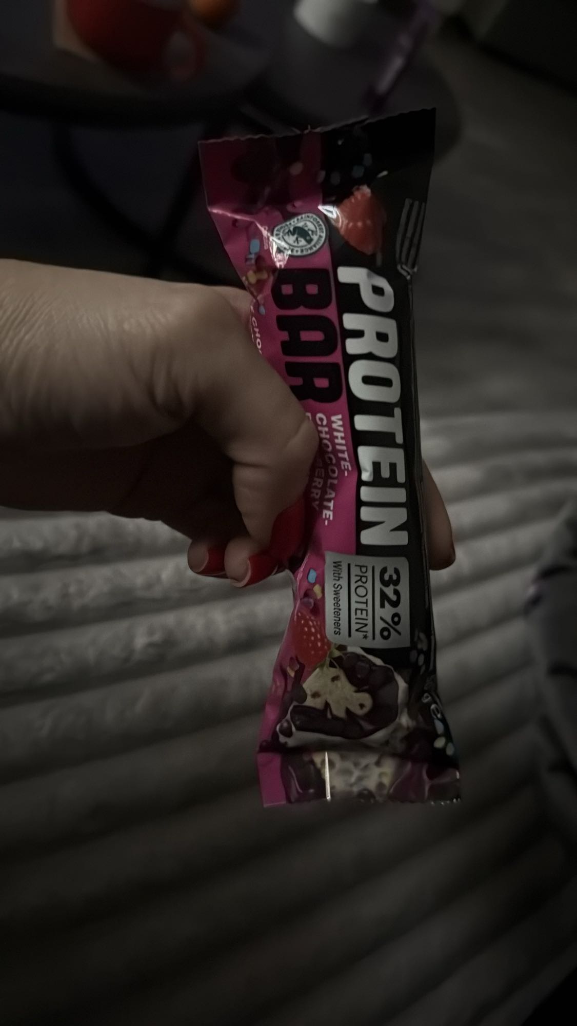 Baton proteinowy biała czekolada