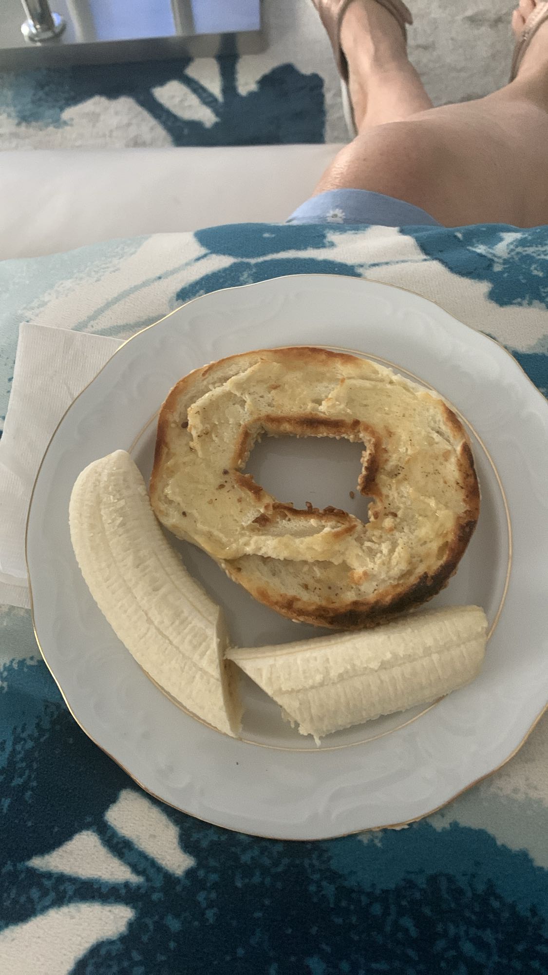 Bagel beurre et banane