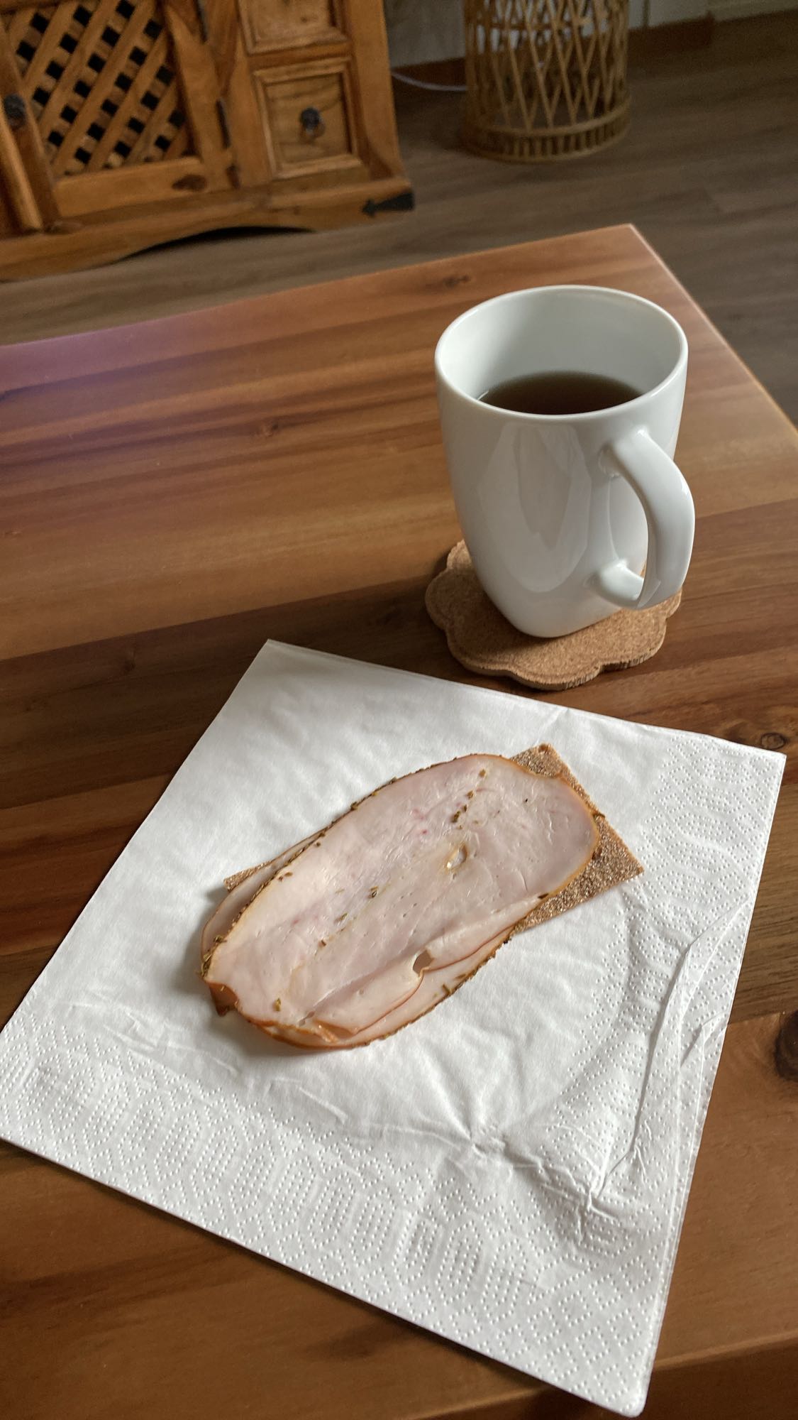 Knäckebröd med kalkon