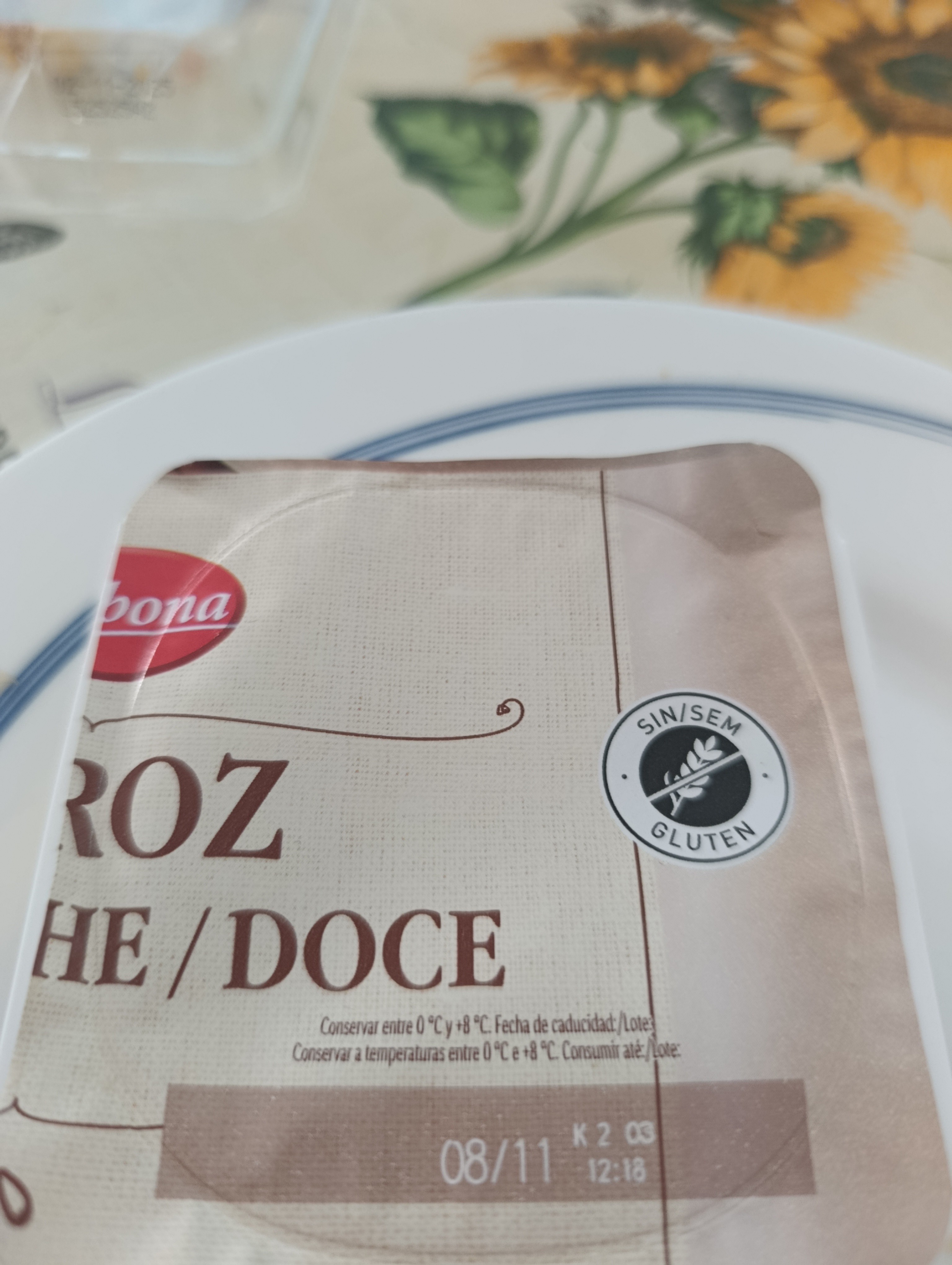 Arroz con leche dulce