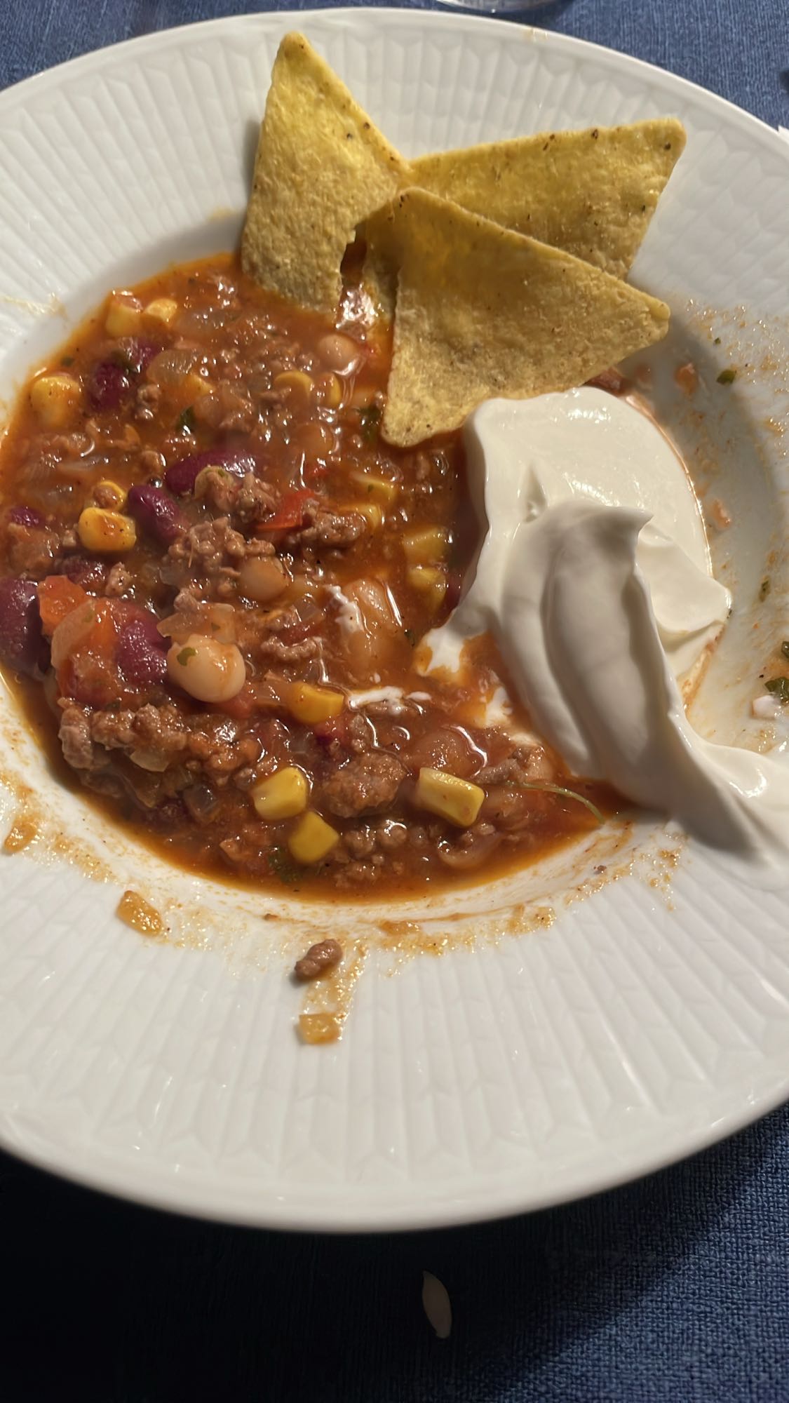 Chili med gräddfil