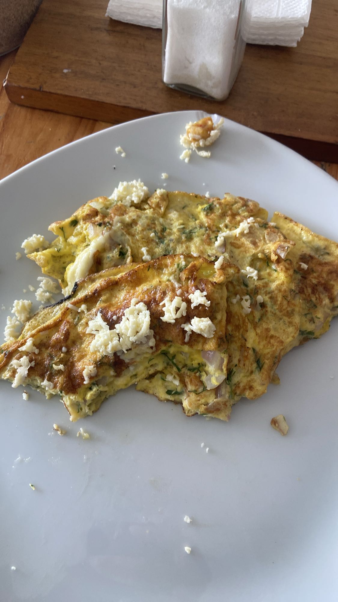 tortilla de huevo con queso