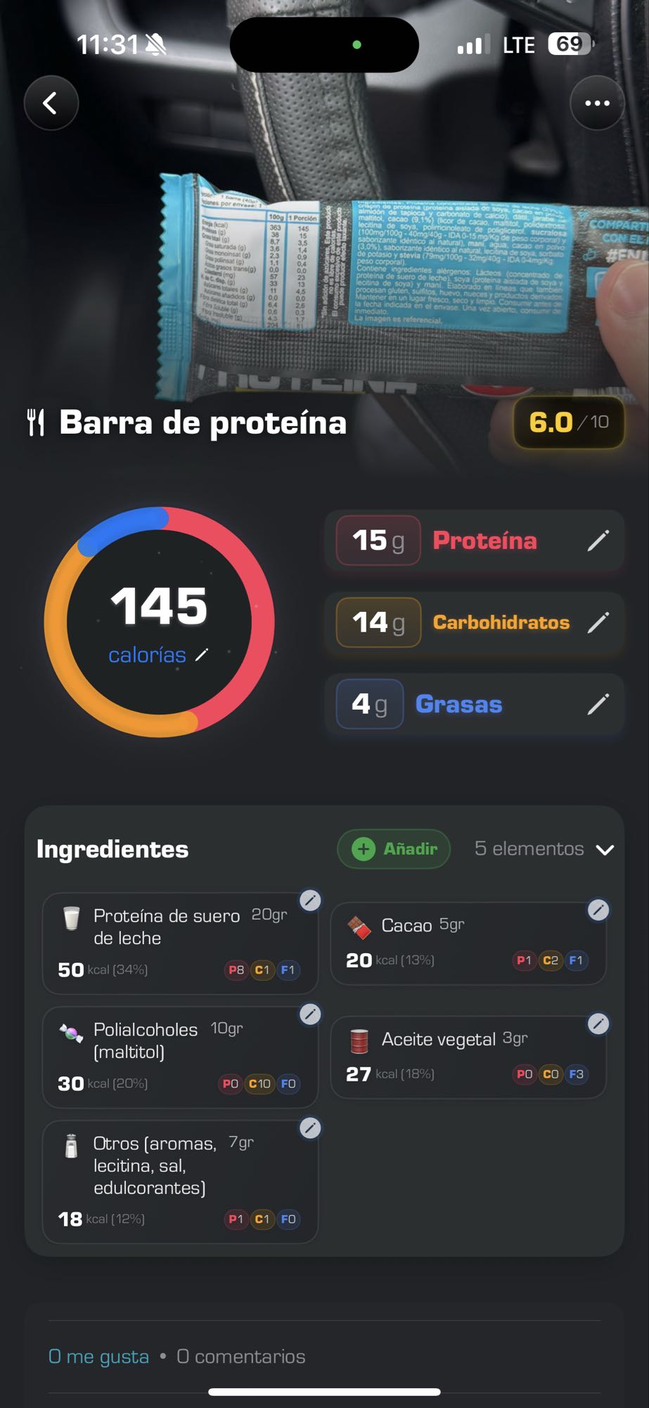 Barra de proteína