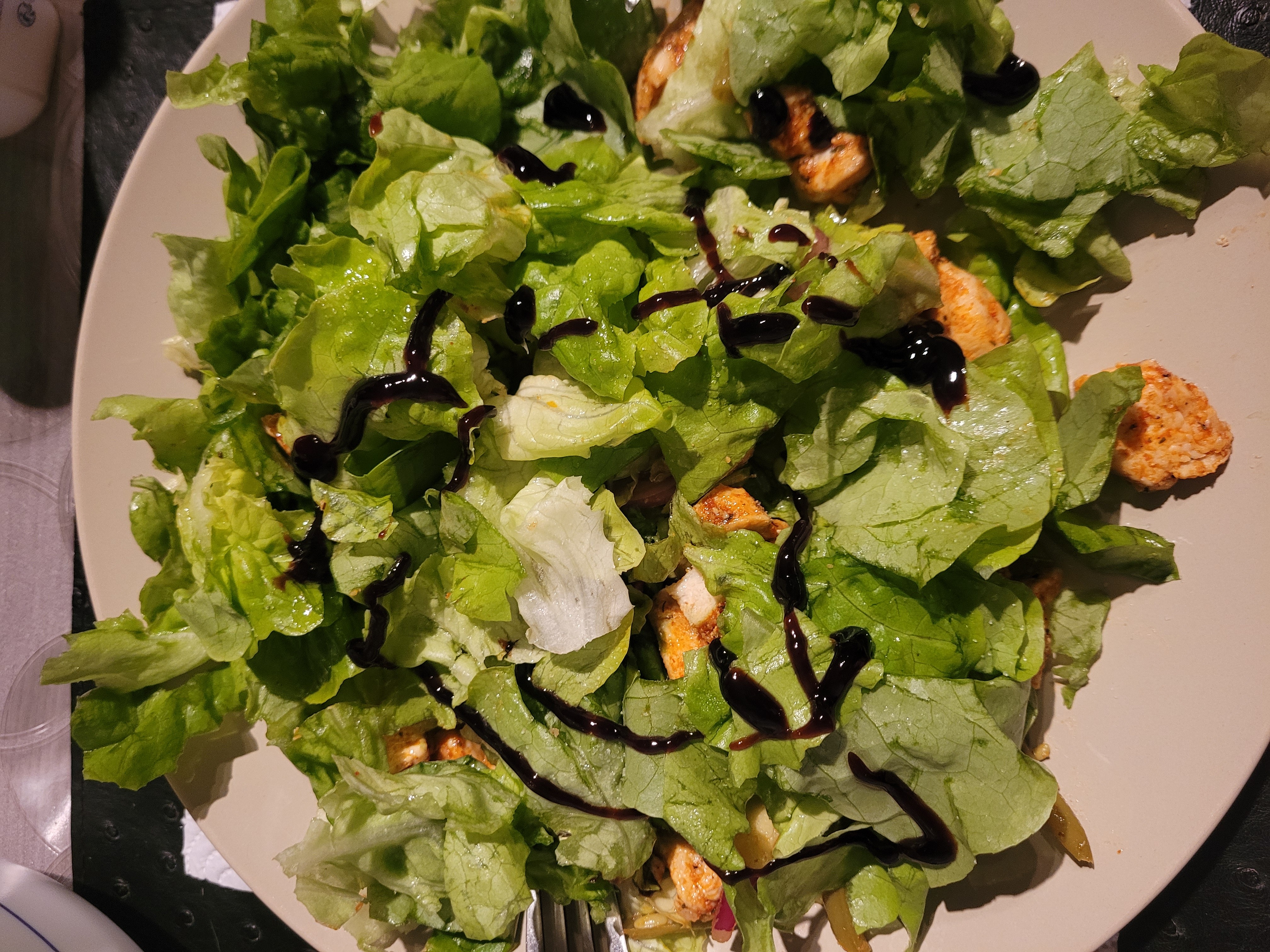 Salade poulet balsamique