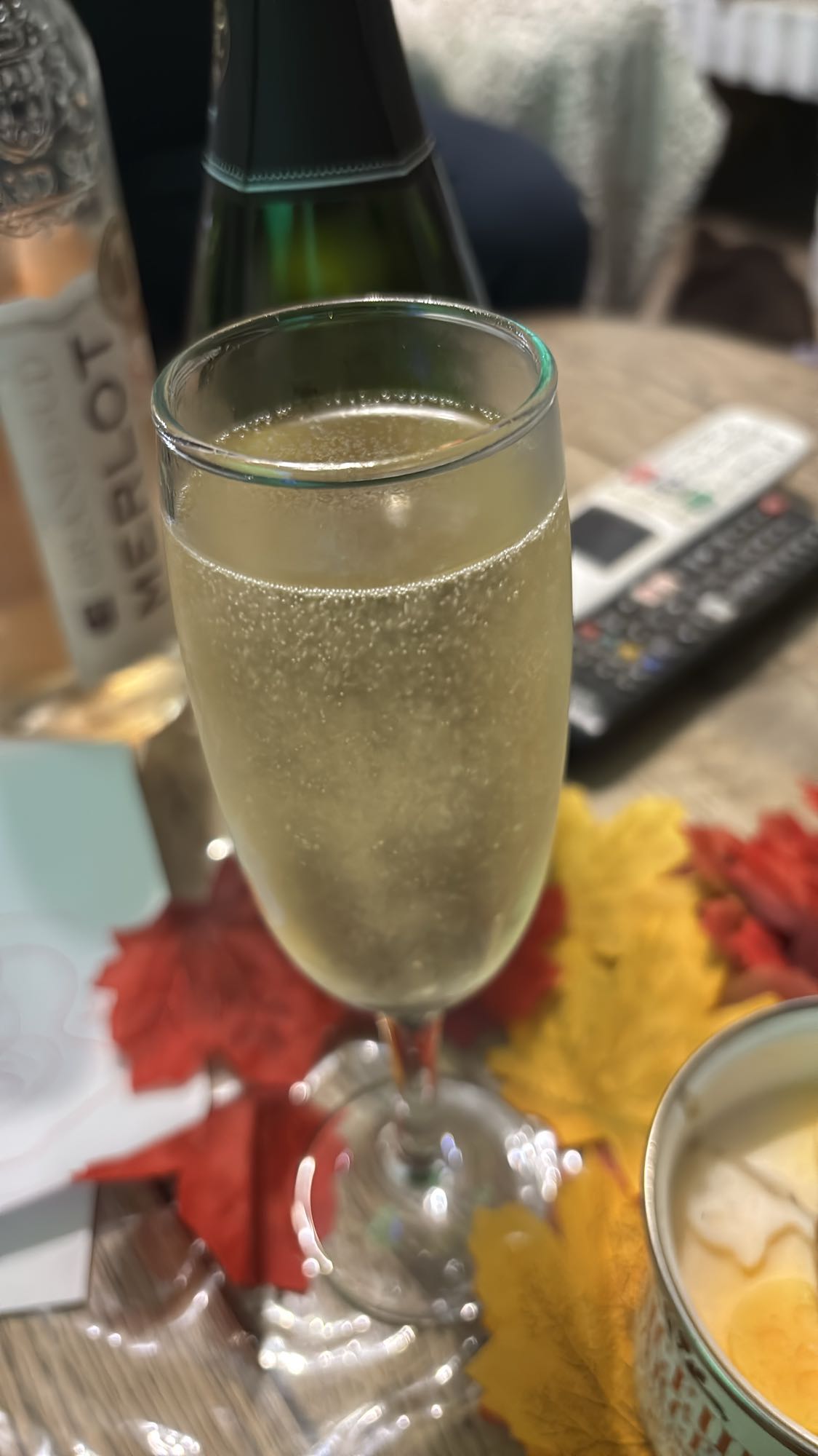 verre de vin pétillant