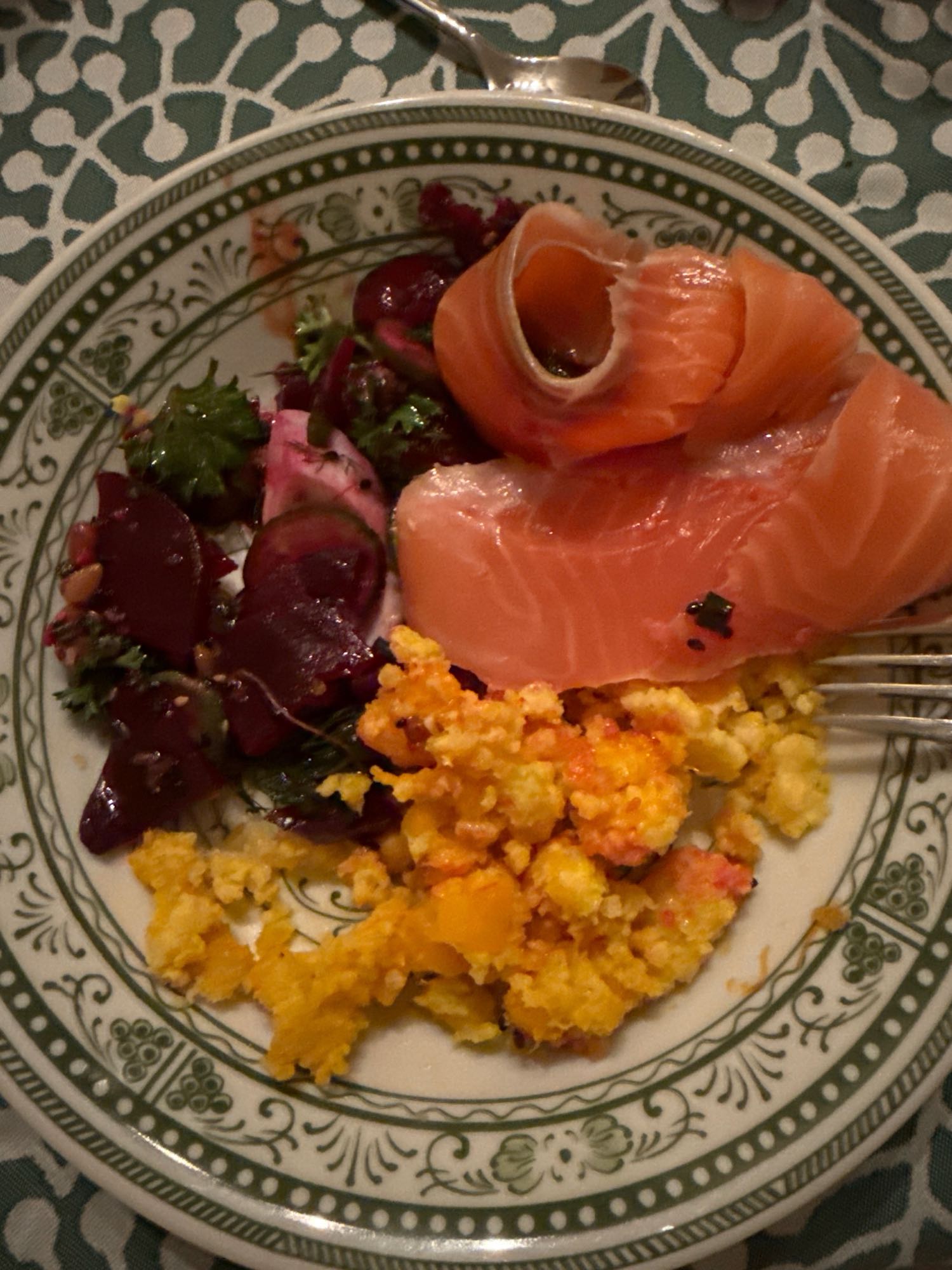 Salmon Beet Salad Plate