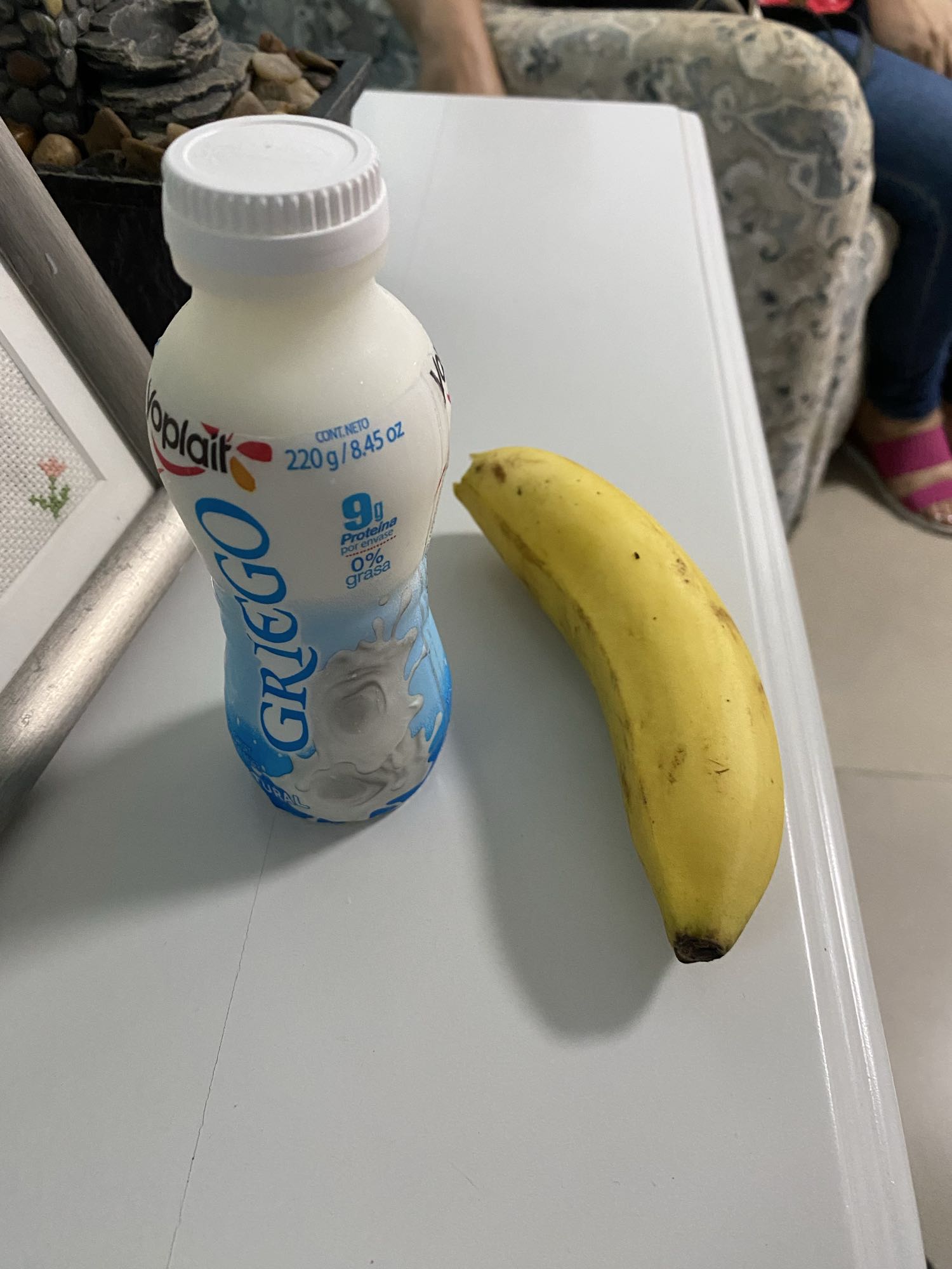 Yogur griego y plátano