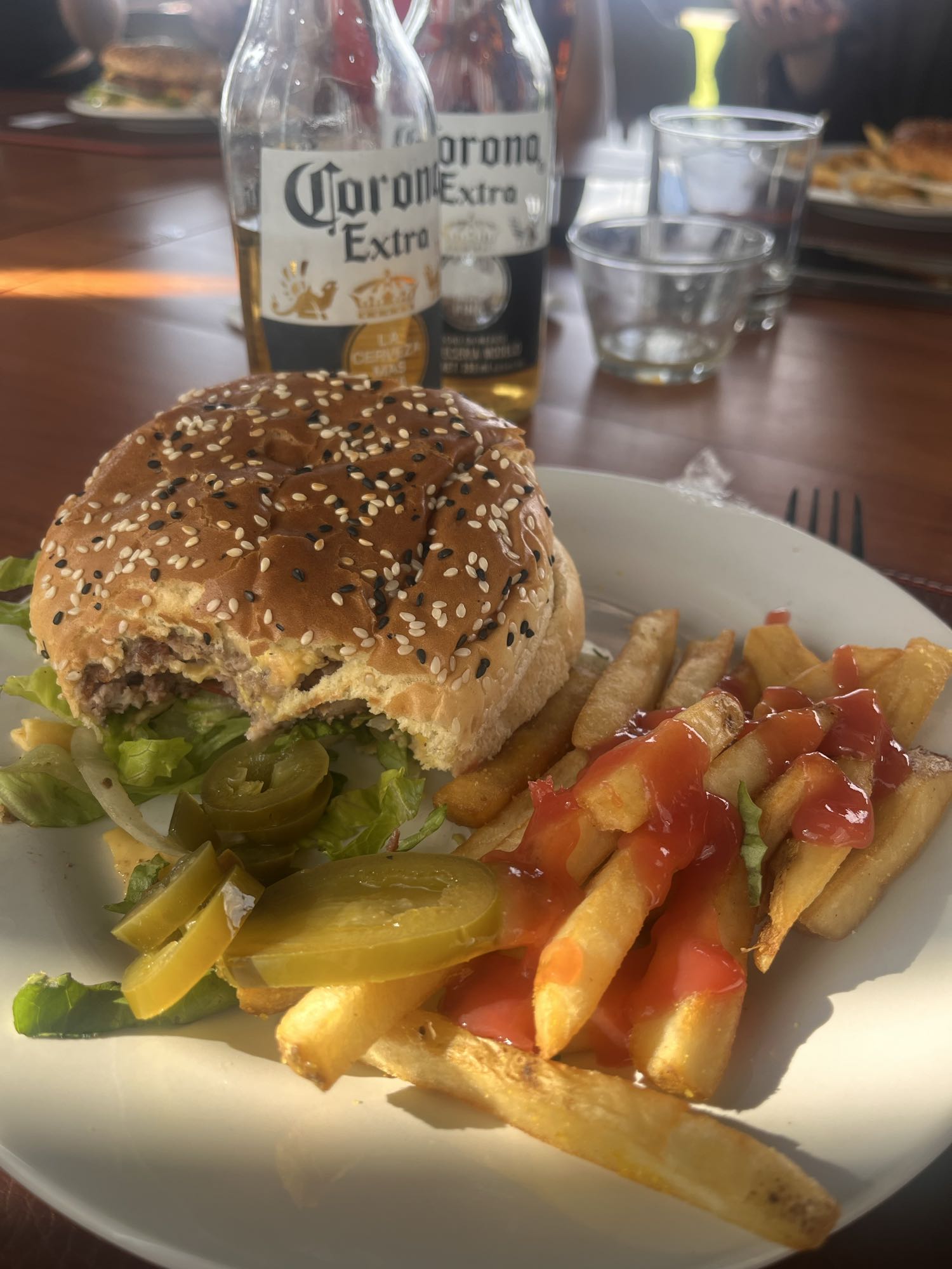 Hamburguesa con papas