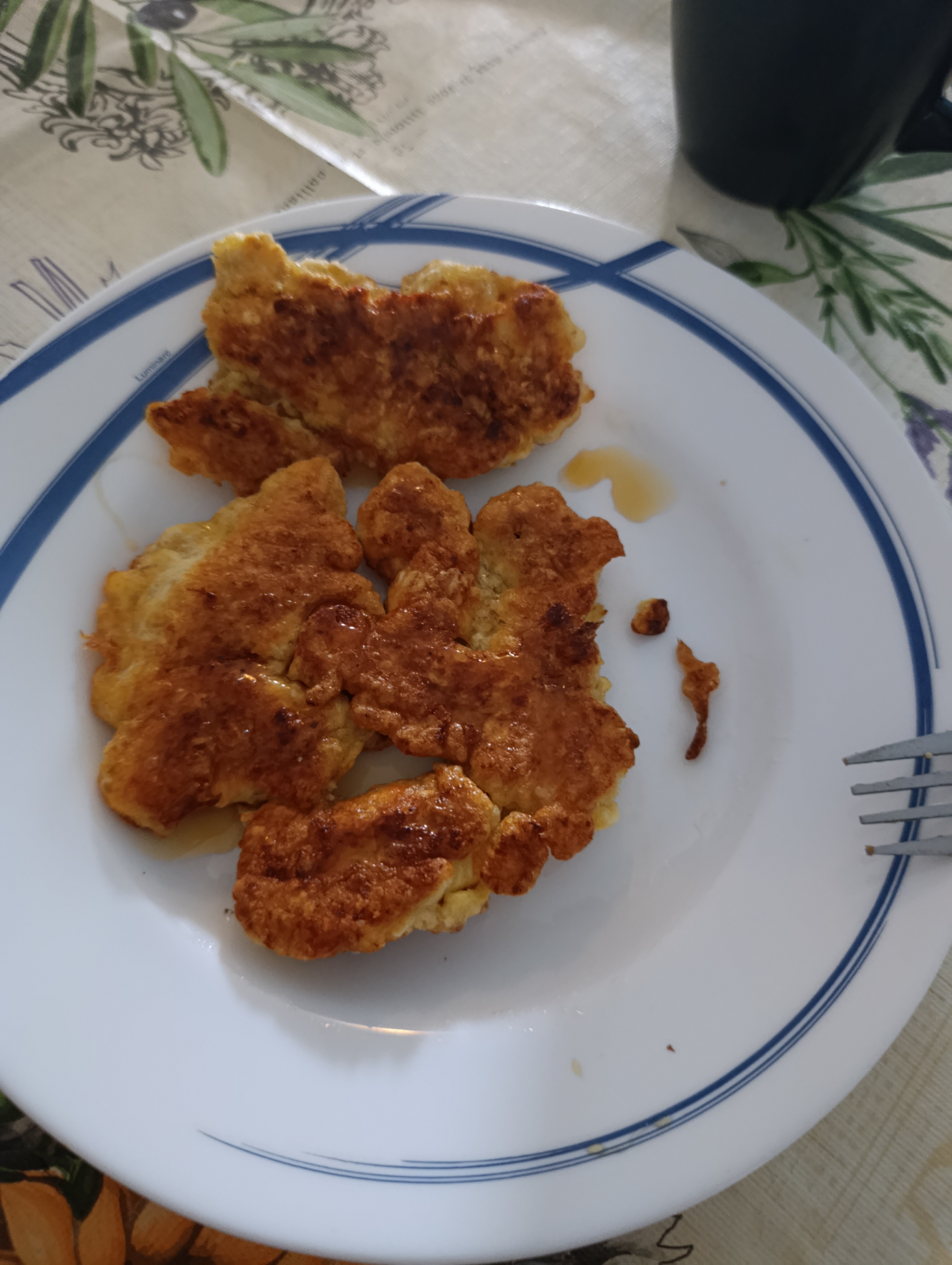 tortitas de avena con miel