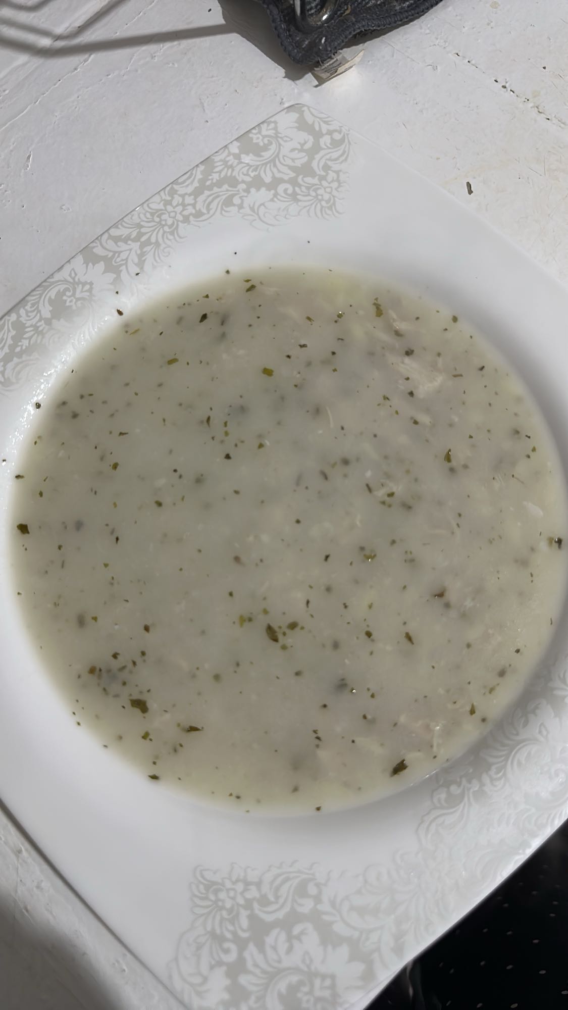 Tavuklu terbiyeli çorba