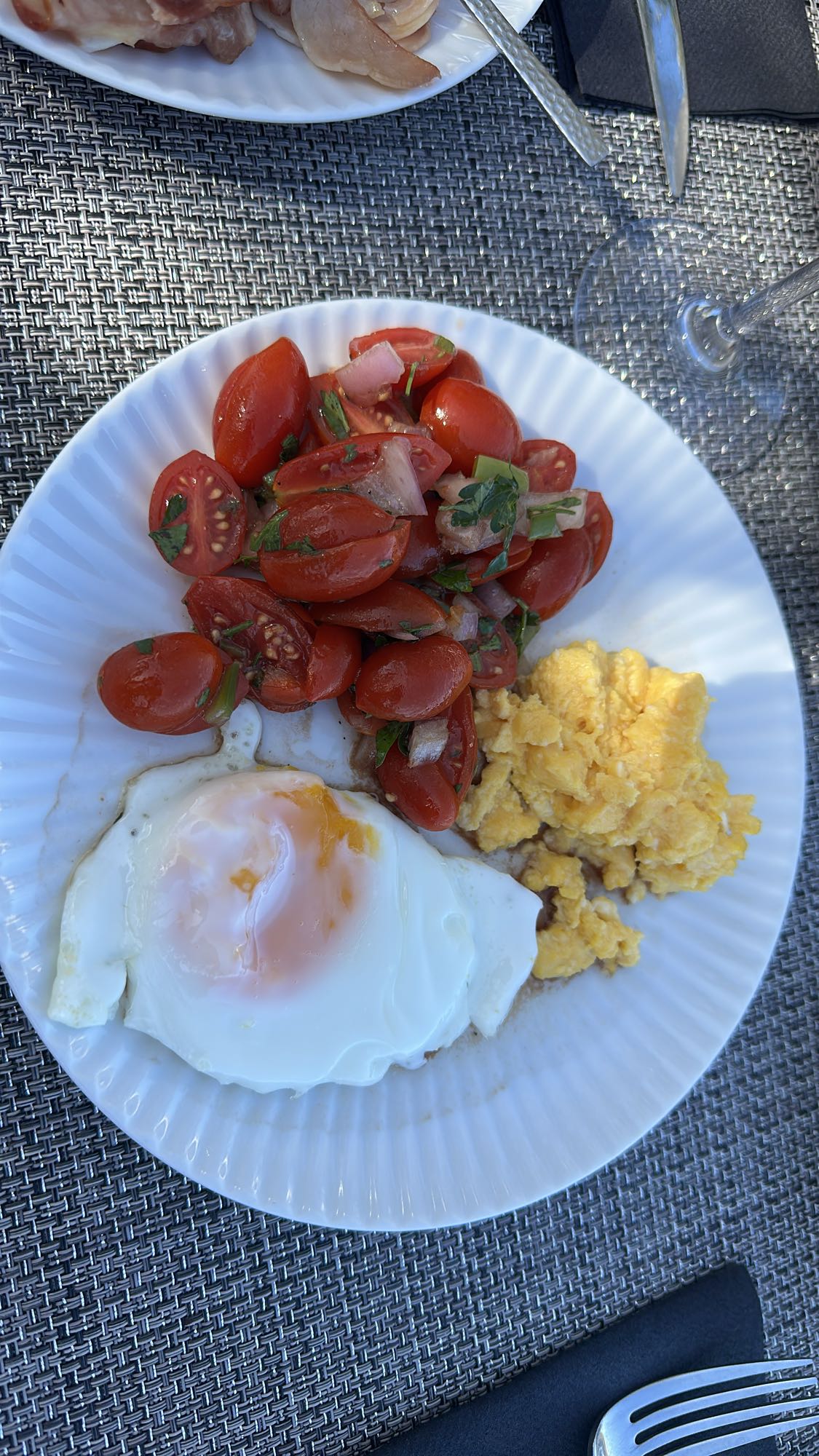 Eggs and Tomato Salad