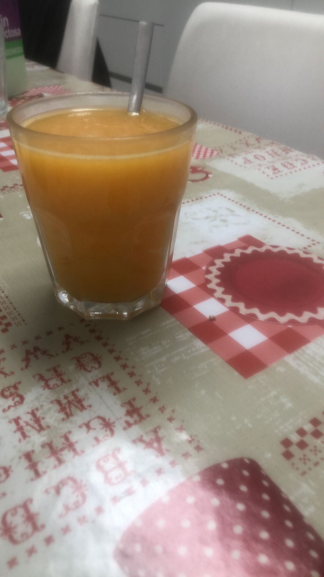 zumo de zanahoria y naranja