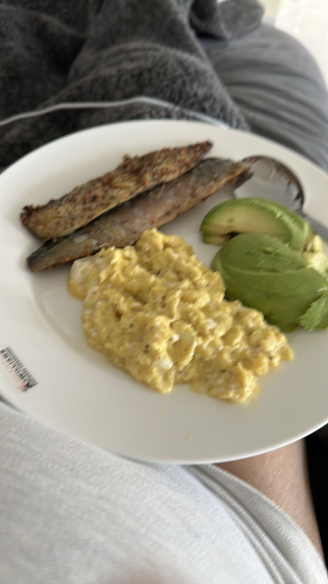 Eggs, mackerel, avocado