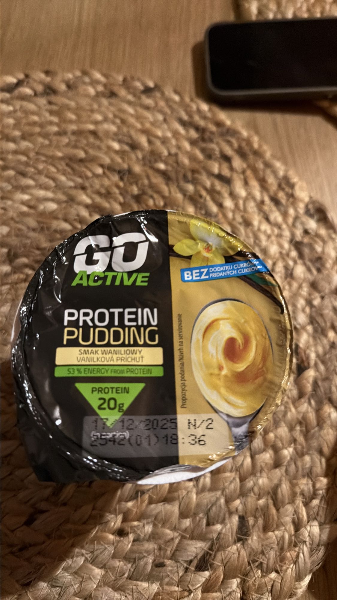Pudding proteinowy waniliowy