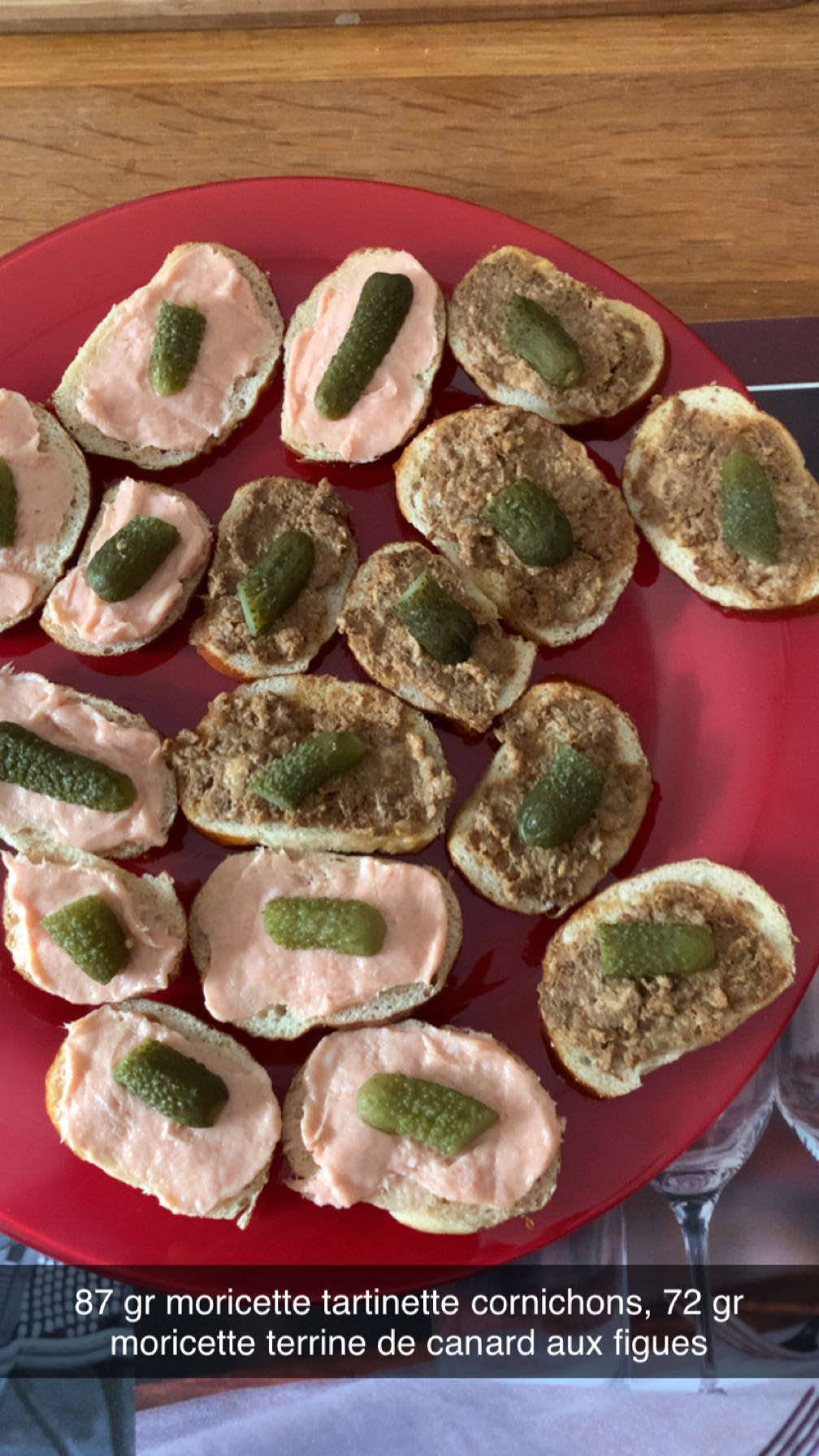 Tartines moricette apéritif