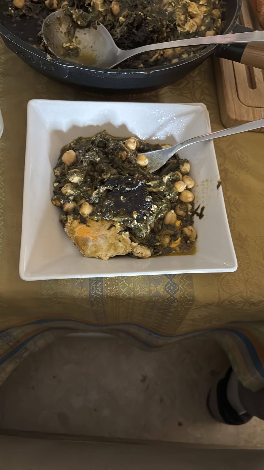 Guiso de espinacas y garbanzos
