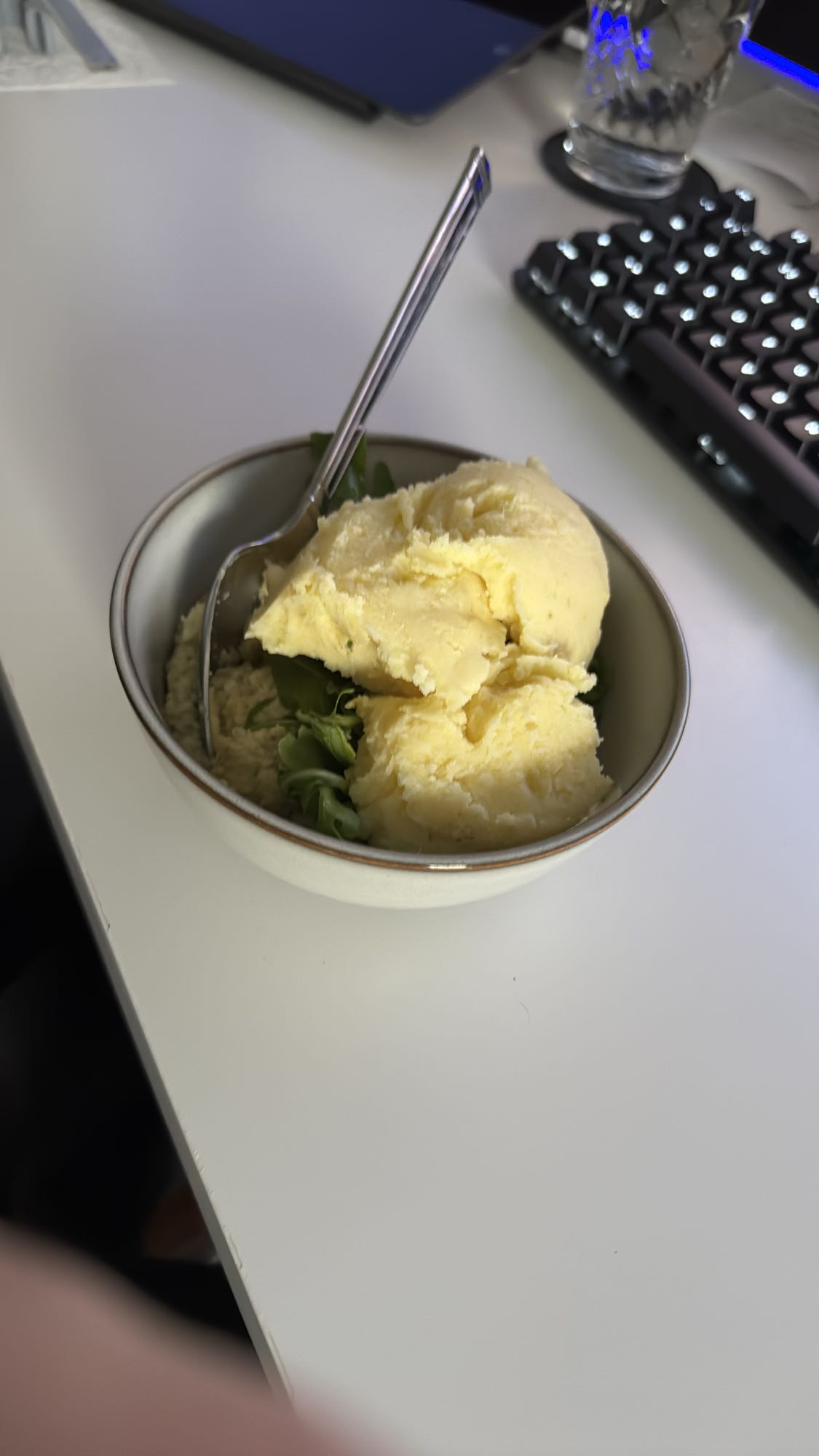 Kartoffelpüree mit Rucola