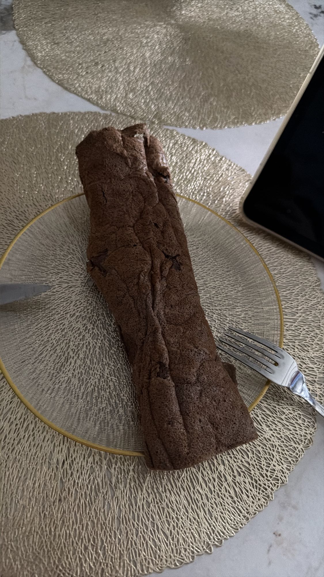 шоколадный брауни рулет