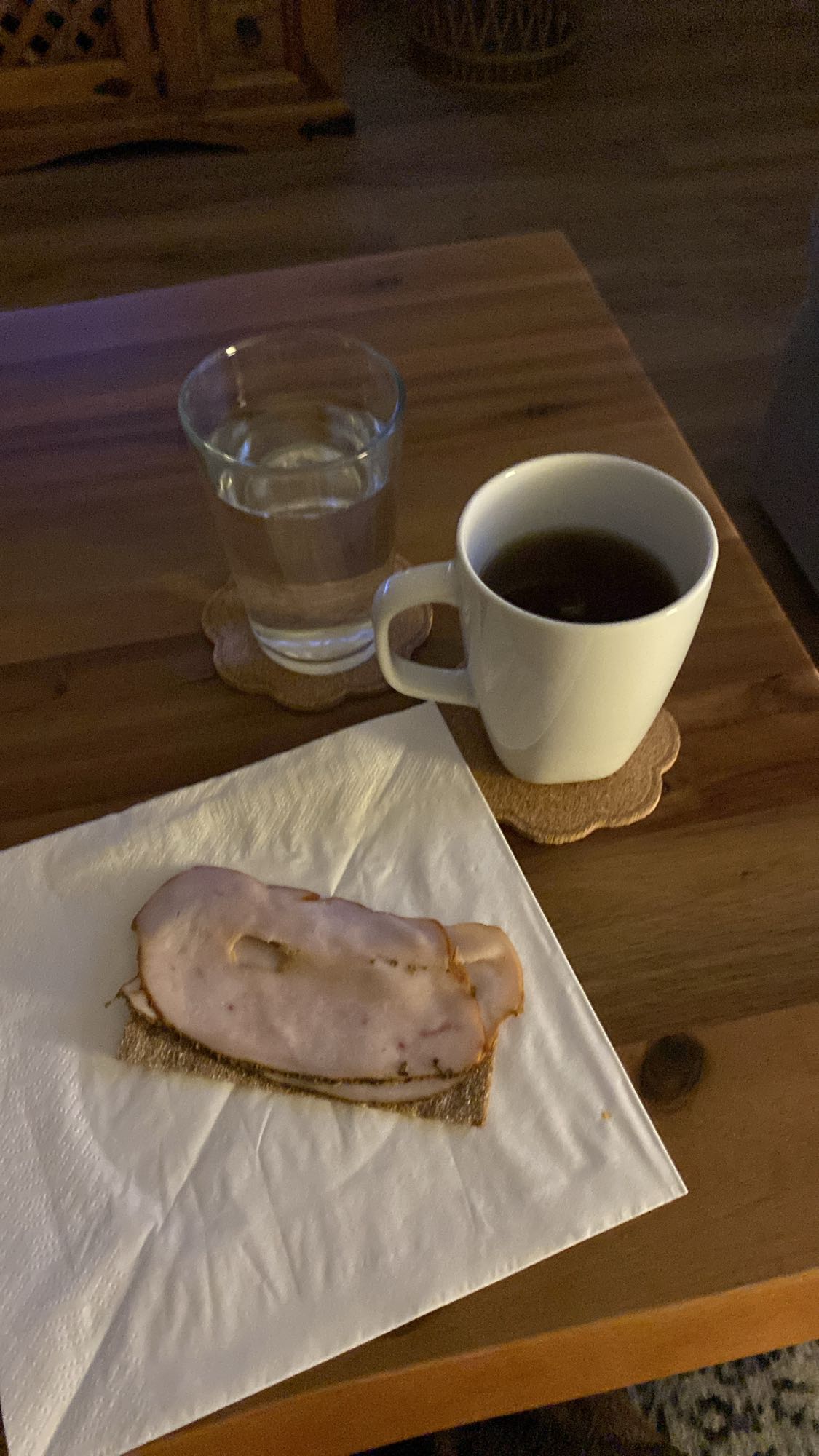 Knäckebröd med kalkon