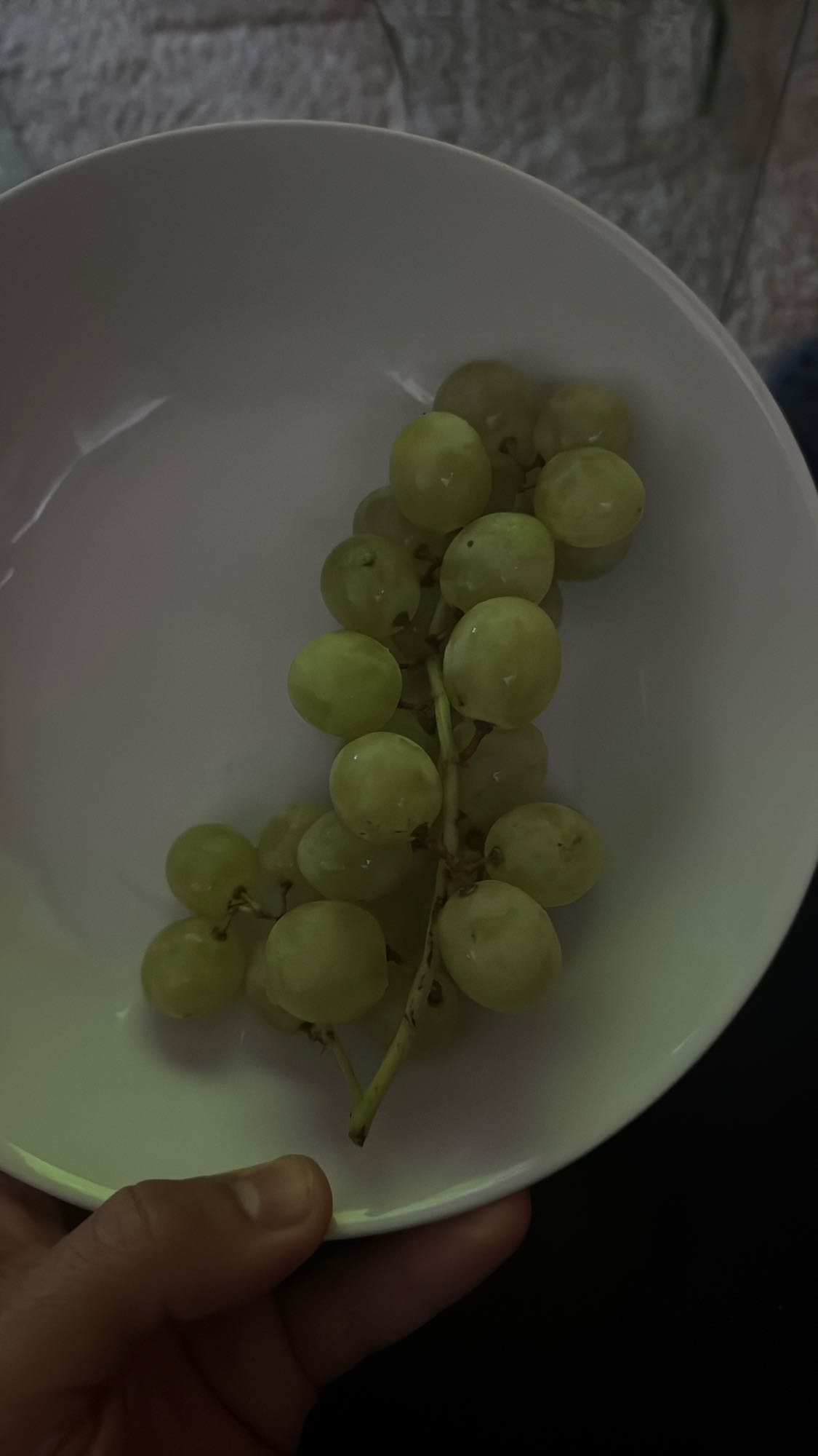 uvas verdes frescas