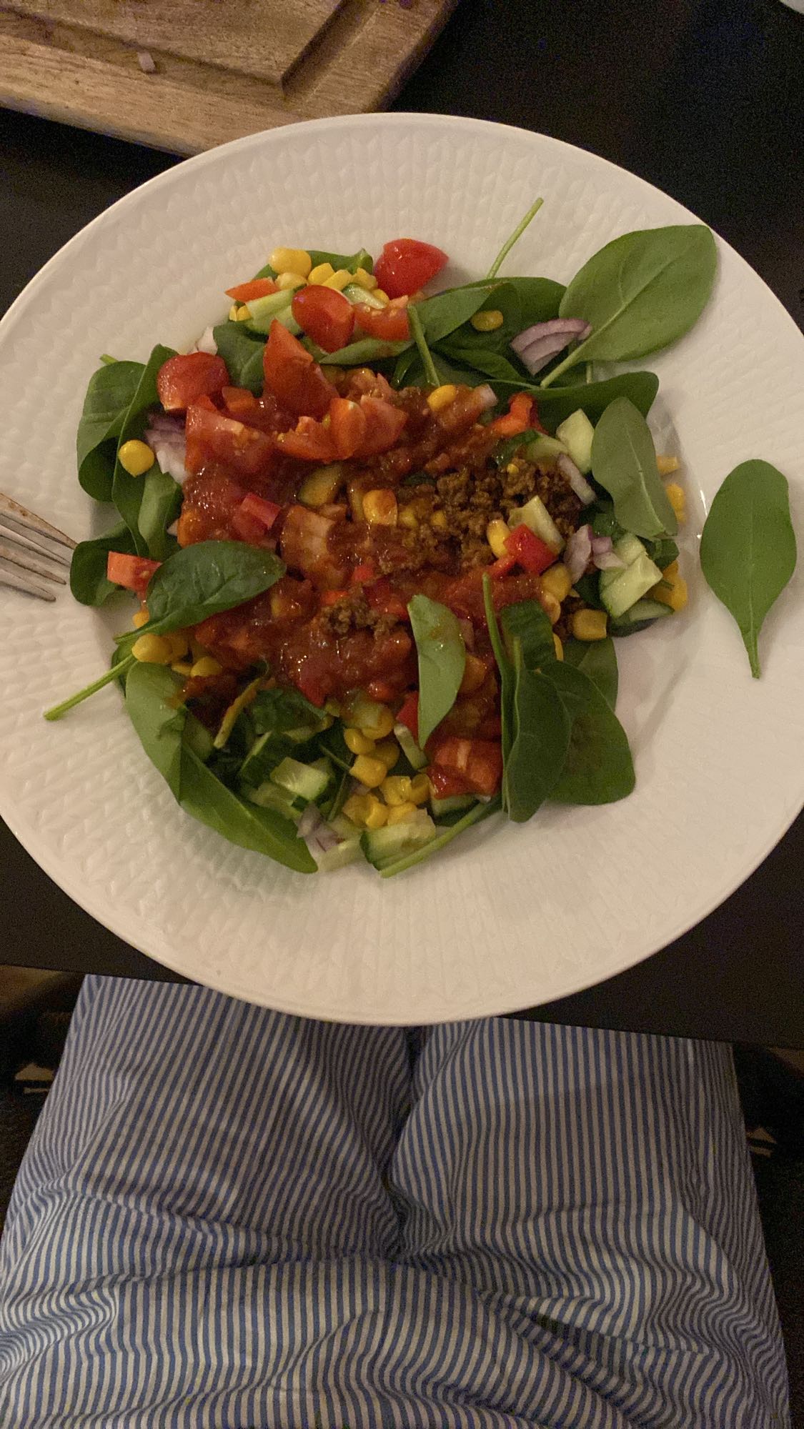 Tacosallad med köttfärs