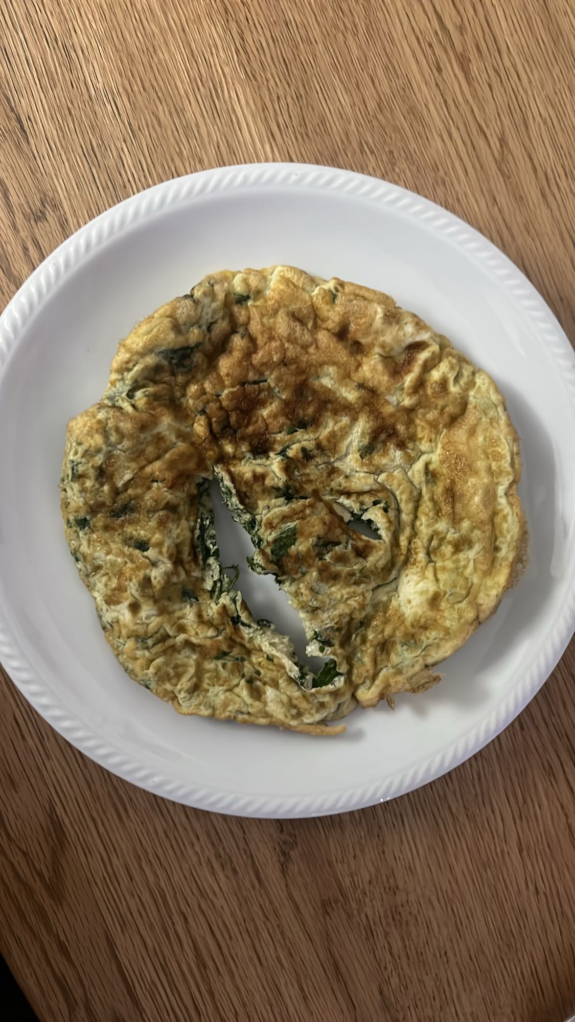 Egg White Spinach Omelette