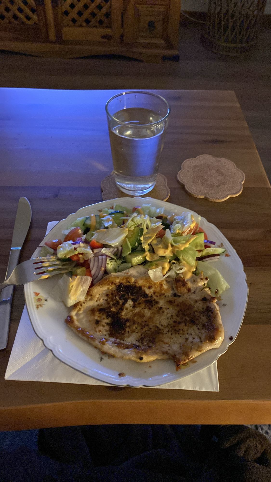Kyckling med sallad