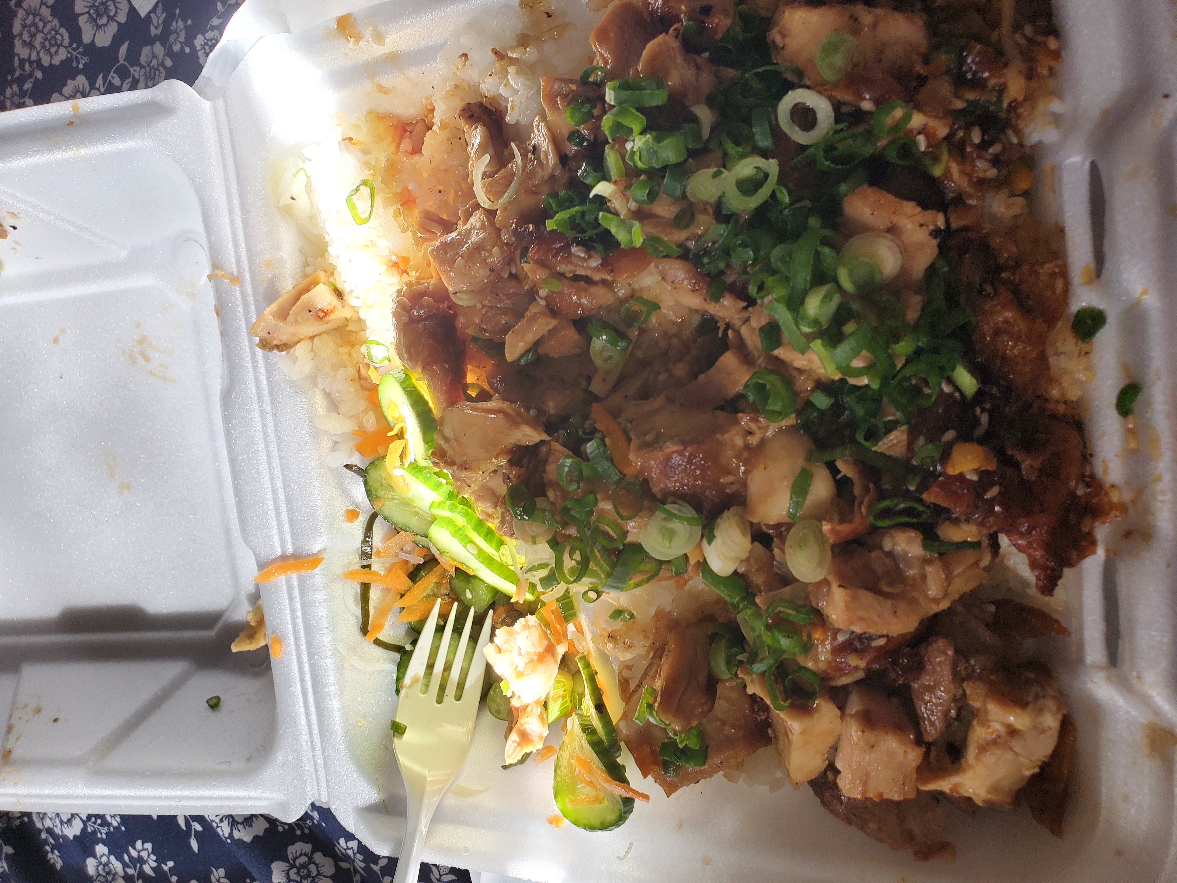 Pollo teriyaki con arroz