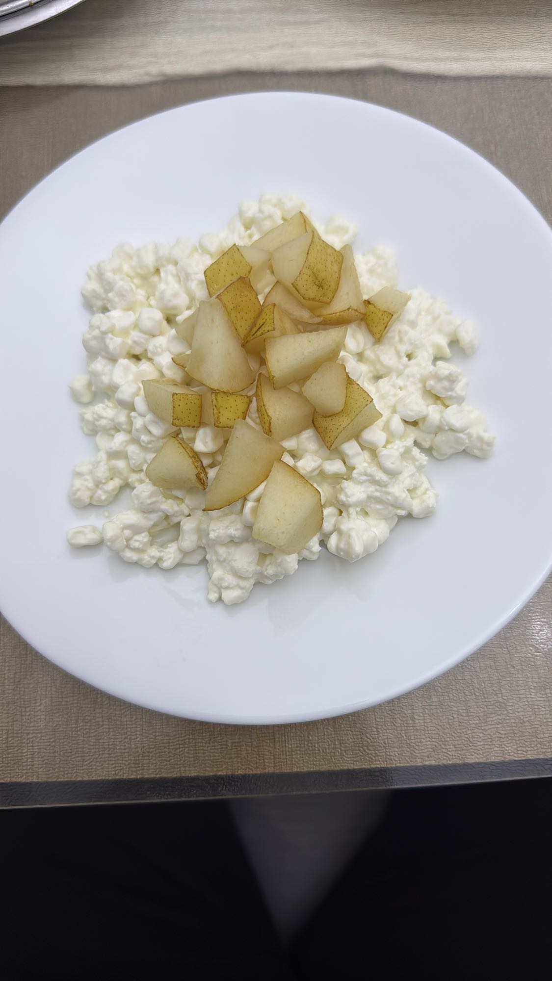 творог с грушей