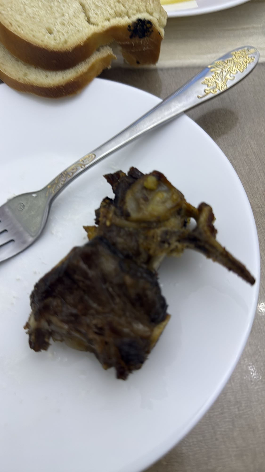 мясо с хлебом