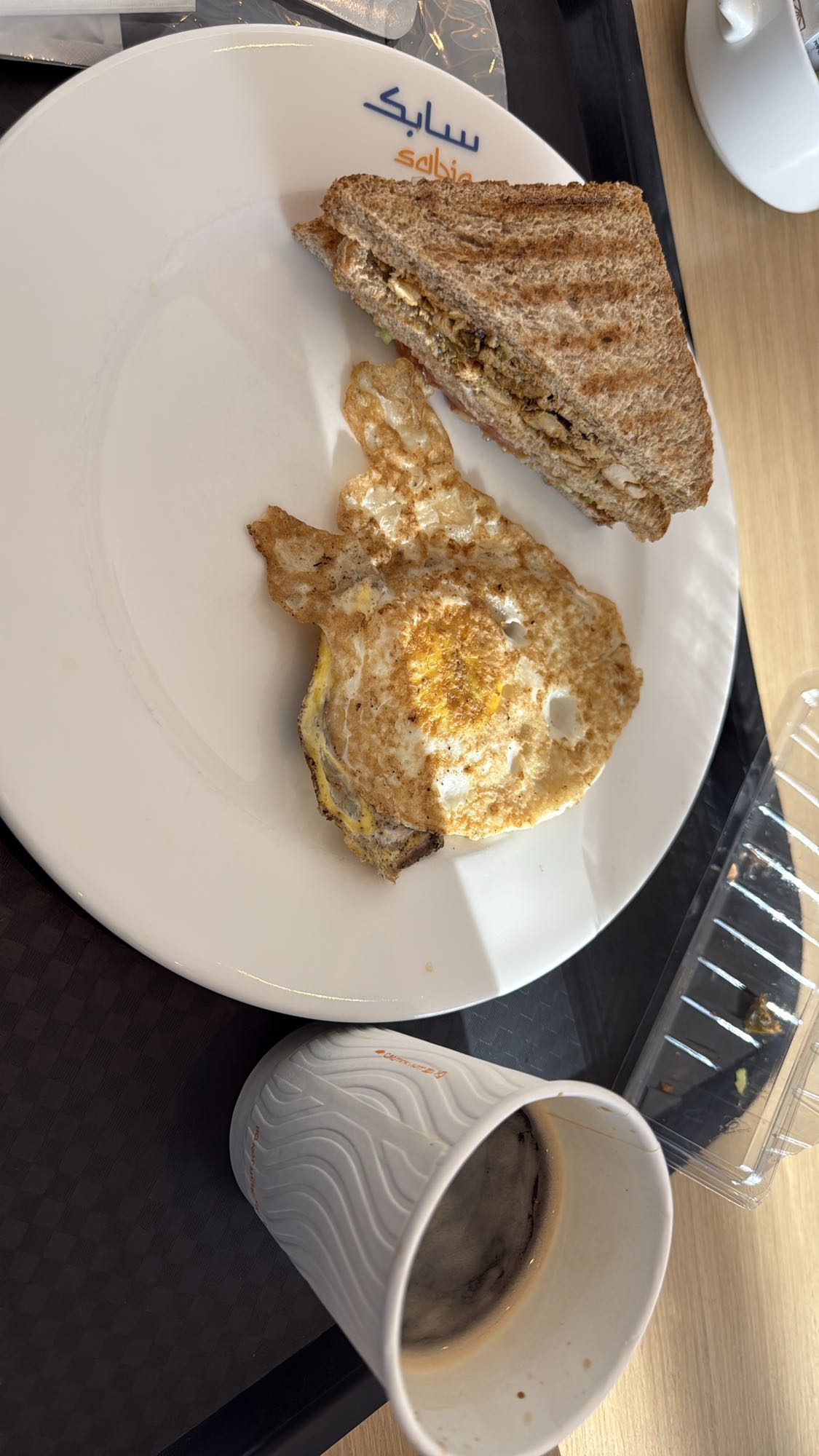 Egg Sandwich & Coffee