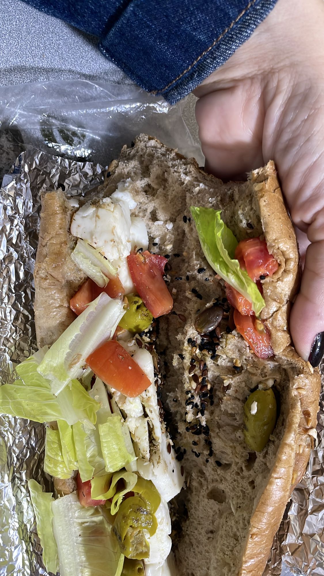 Veggie cheese sandwich