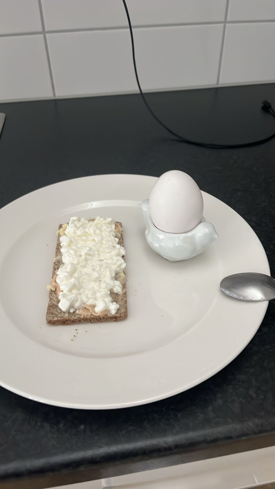 Knäckebröd med ägg