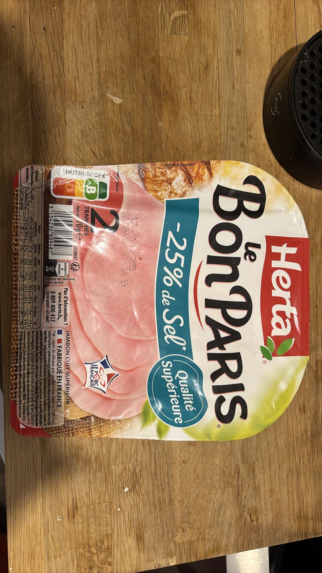 Jambon cuit supérieur