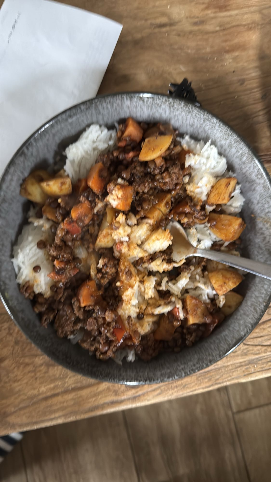 Reis mit Hackfleisch und Gemüse