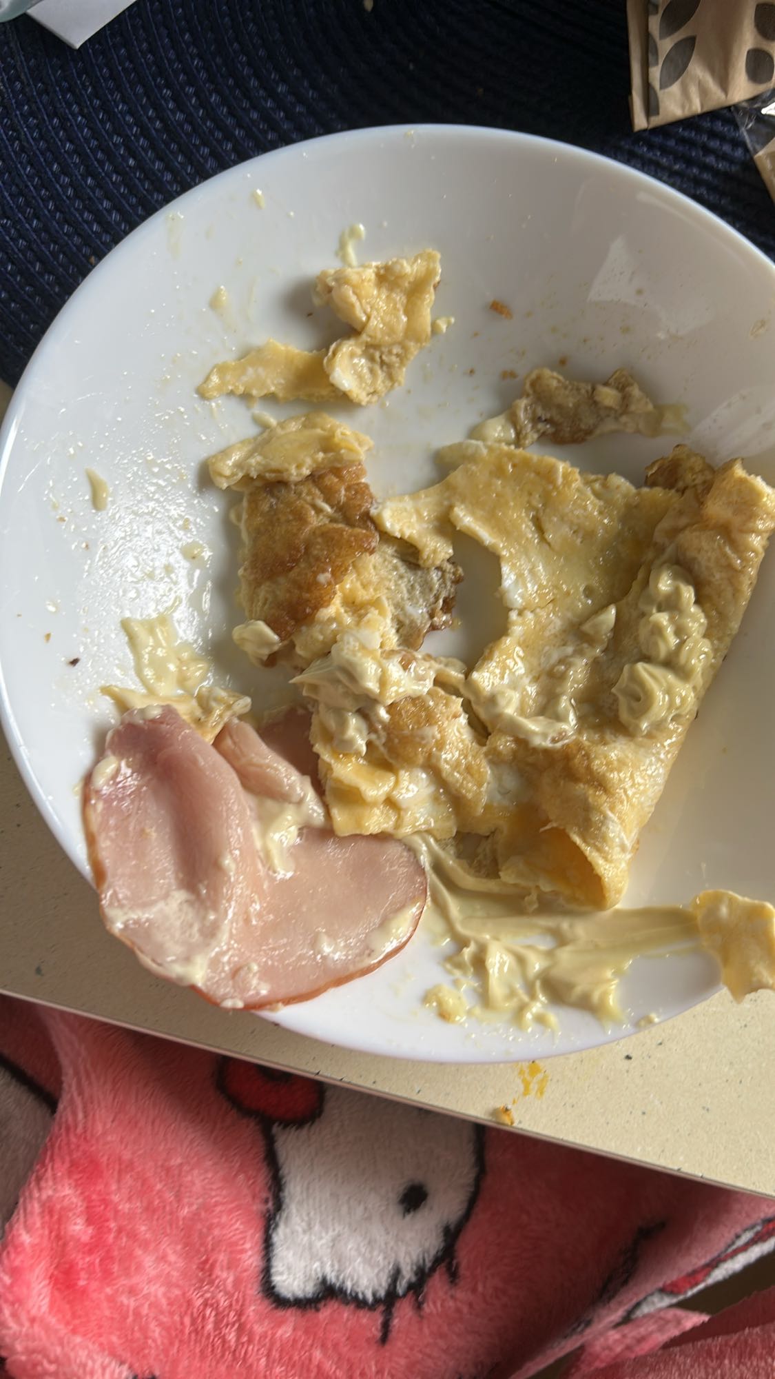 Omelette jambon mayonnaise